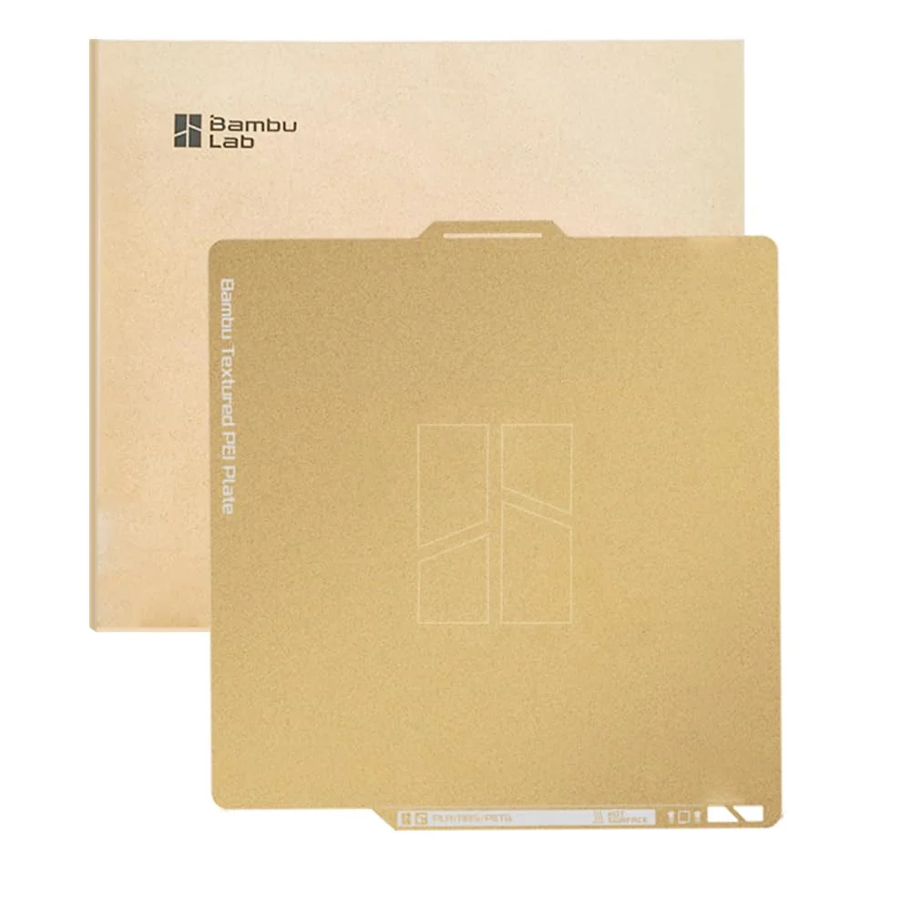 صفحه ساخت بافت‌دار PEI اصلی Bambu Labs، پلتفرم فولادی فنری دو طرفه برای پرینتر سه بعدی Bambulab P1/P1P/P1S/X1/X1C/A1