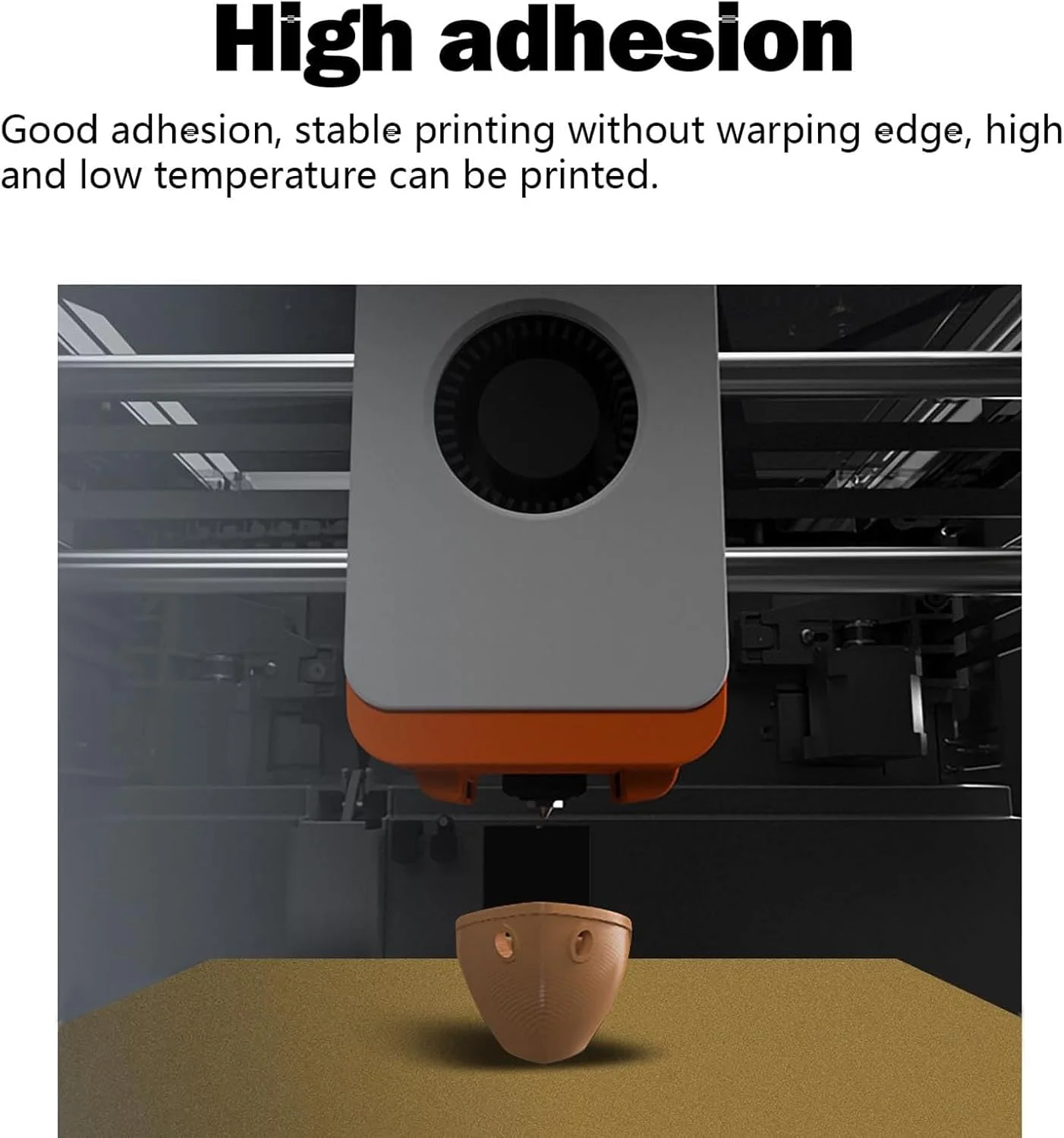 صفحه ساخت PEI دو طرفه بافت‌دار طلایی، بستر گرم شونده انعطاف‌پذیر برای پرینتر سه بعدی Kobra S1 Combo، ابعاد 264x276 میلی‌متر