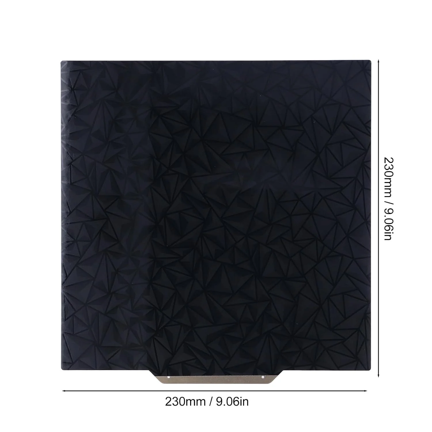 صفحه ساخت دو طرفه، صفحه بافت دار PEO و PEI الماسی 230x230 میلی متر با پایه مغناطیسی برای پرینتر سه بعدی