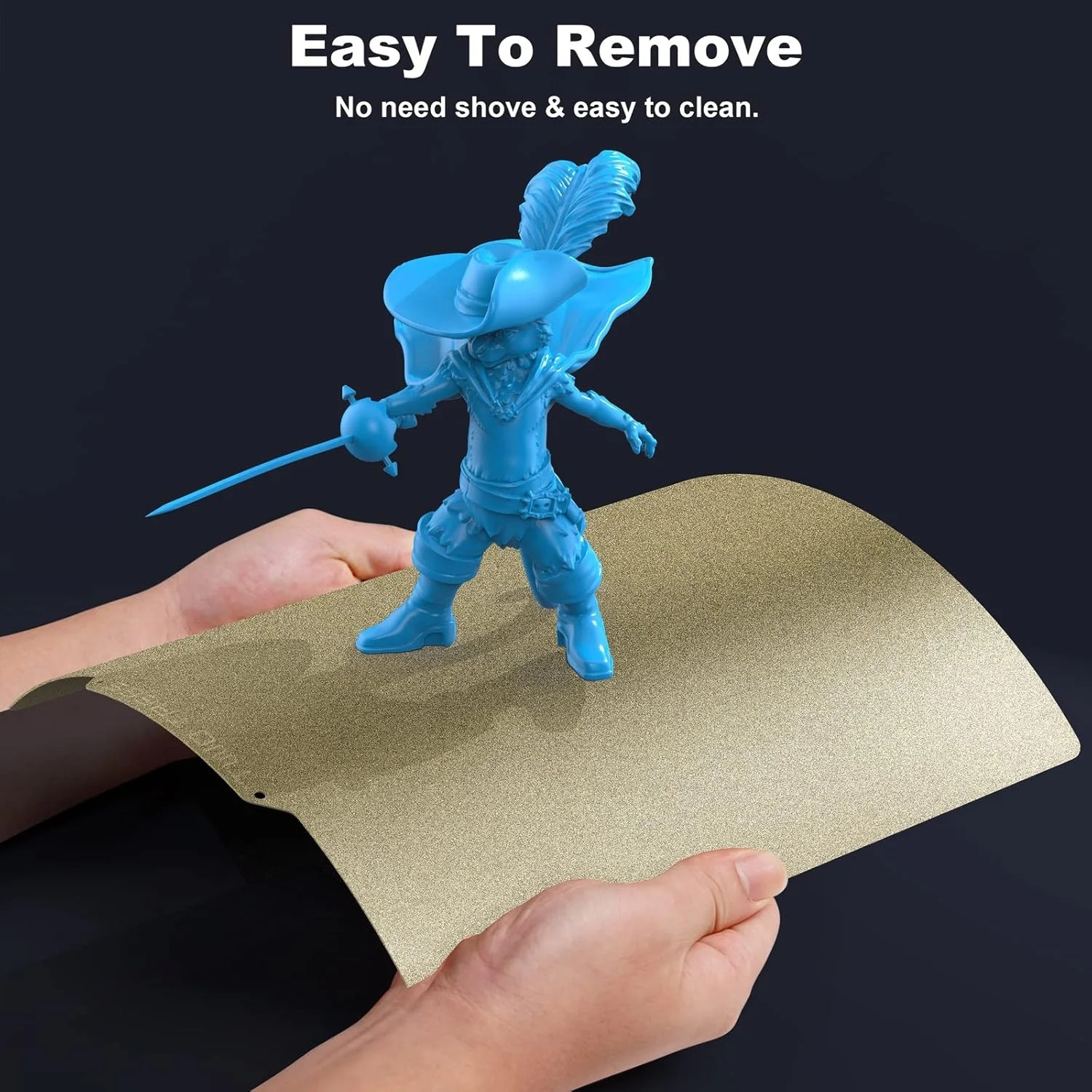 صفحه PEI با بافت دو طرفه برای پرینتر سه بعدی، صفحه ساخت فولادی فنری انعطاف پذیر قابل جابجایی PEI 235x235 میلی متر، صفحه گرم شونده برای Creality Ender 3/Ender 3 Pro/Ender 3 S1/3 S1 Pro