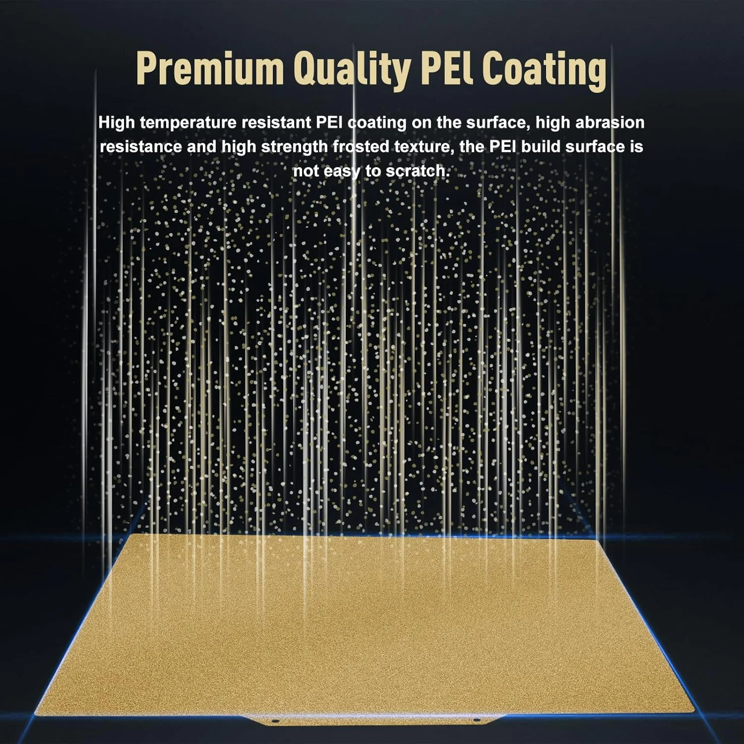 صفحه ساخت دو طرفه بافت‌دار PEI با ابعاد 250x250 میلی‌متر برای Ankermake M5/QIDI Q1 Pro، بستر مغناطیسی فولادی فنری انعطاف‌پذیر، پلتفرم چاپگر سه بعدی مقاوم در برابر حرارت 300 درجه سانتیگراد برای PLA/PETG/ABS/TPU