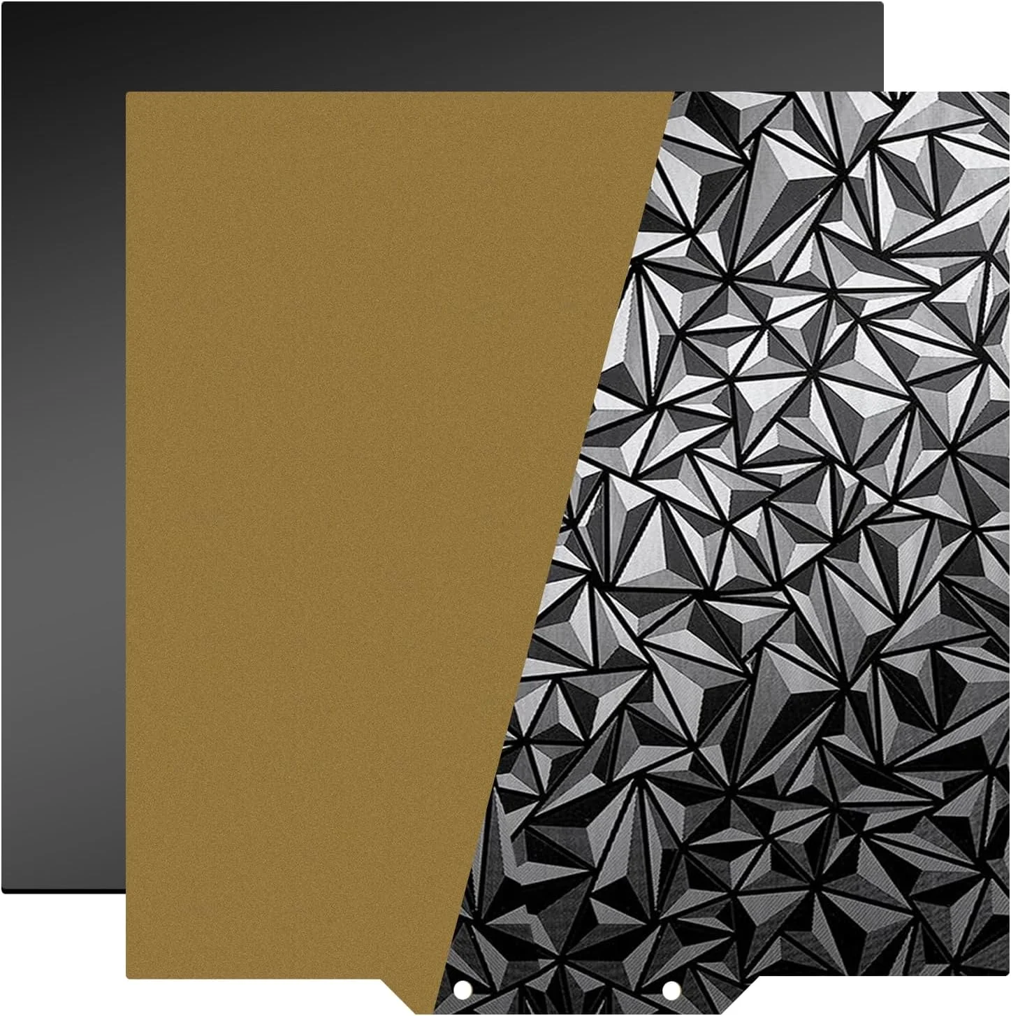 صفحه ساخت مغناطیسی 235x235 میلی‌متری برای نپتون 3 پرو، ورق ساخت PEI طلایی + PEO الماسی، صفحه فولادی فنری، سکوی جداشدنی، بستر گرم شونده انعطاف‌پذیر برای پرینتر سه بعدی Elegoo