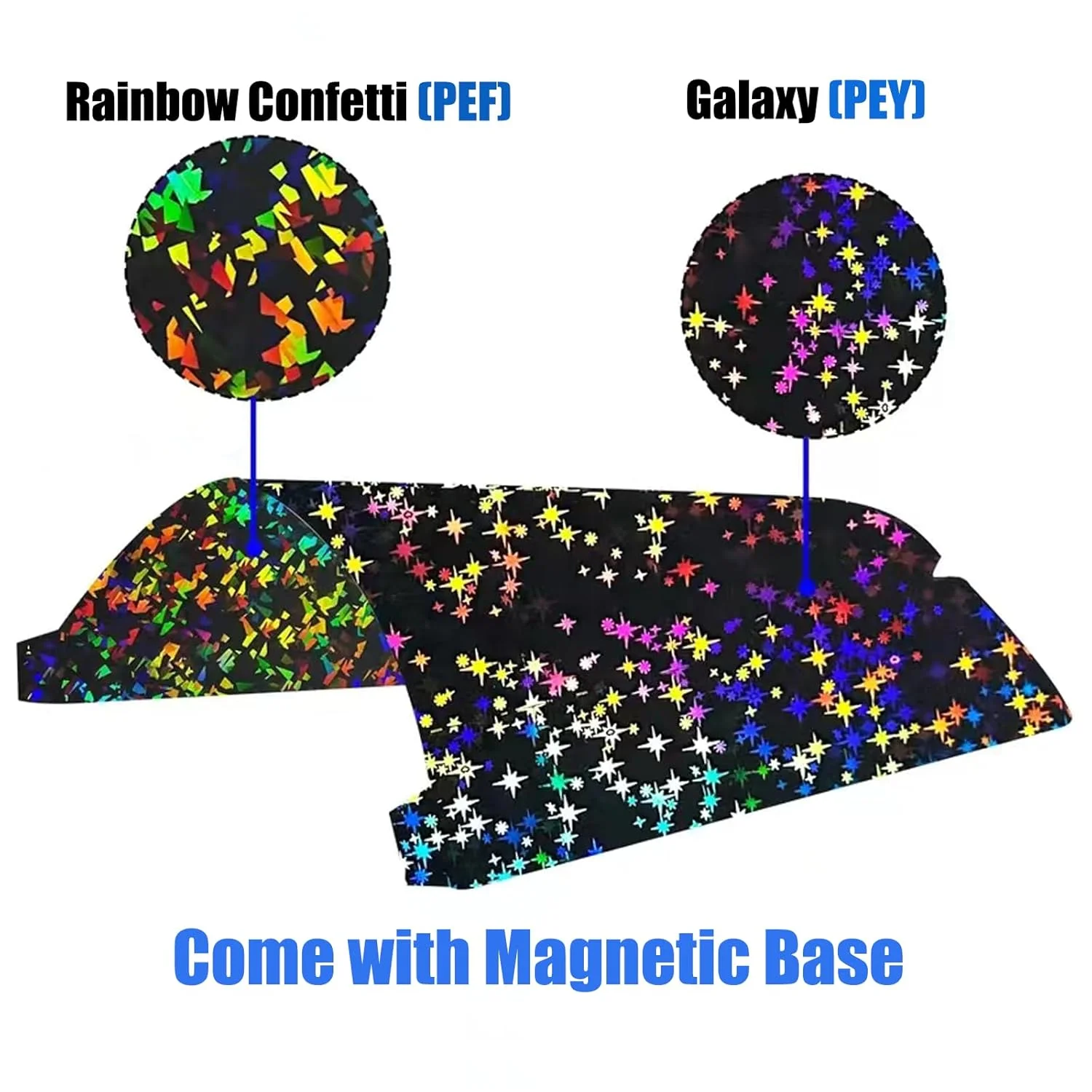 صفحه ساخت صاف K1 K1C با پایه برچسب مغناطیسی (PEF رنگین کمانی + PEY کهکشانی)، پلتفرم چاپگر سه بعدی برای Creality K1/ K1C/Ender-3 S1/Ender 5 S1/Ender 3 S1 Pro/Ender V3 KE/Ender3 V3 SE