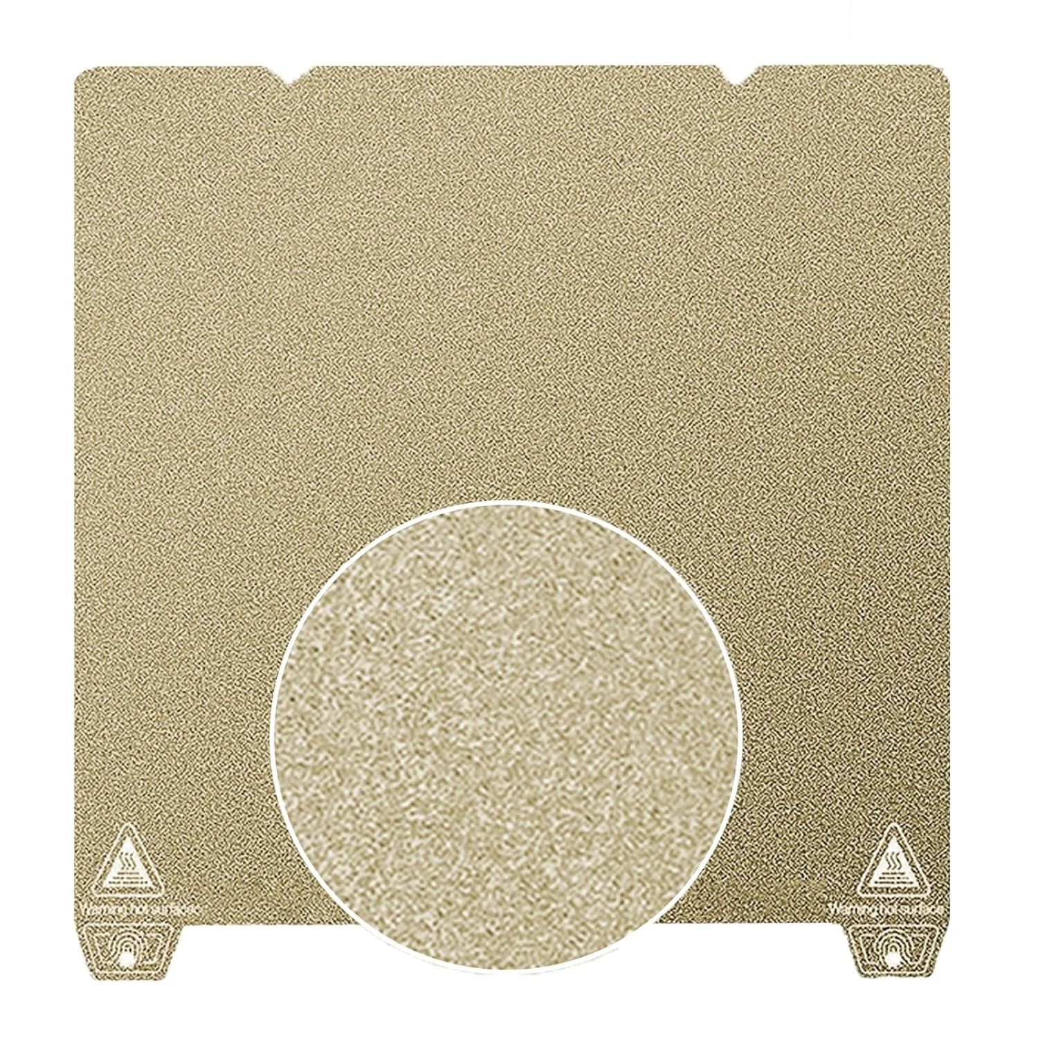 ورق PEI بافت‌دار دو طرفه 235x235 میلی‌متر، صفحه ساخت پرینت سه بعدی تخت فولادی فنری (بدون پایه مغناطیسی) برای Creality K1/K1C/Ender 5 S1/Ender 3 S1 Pro/Ender 3 S1/Ender V3 KE/Ender3 V3 SE