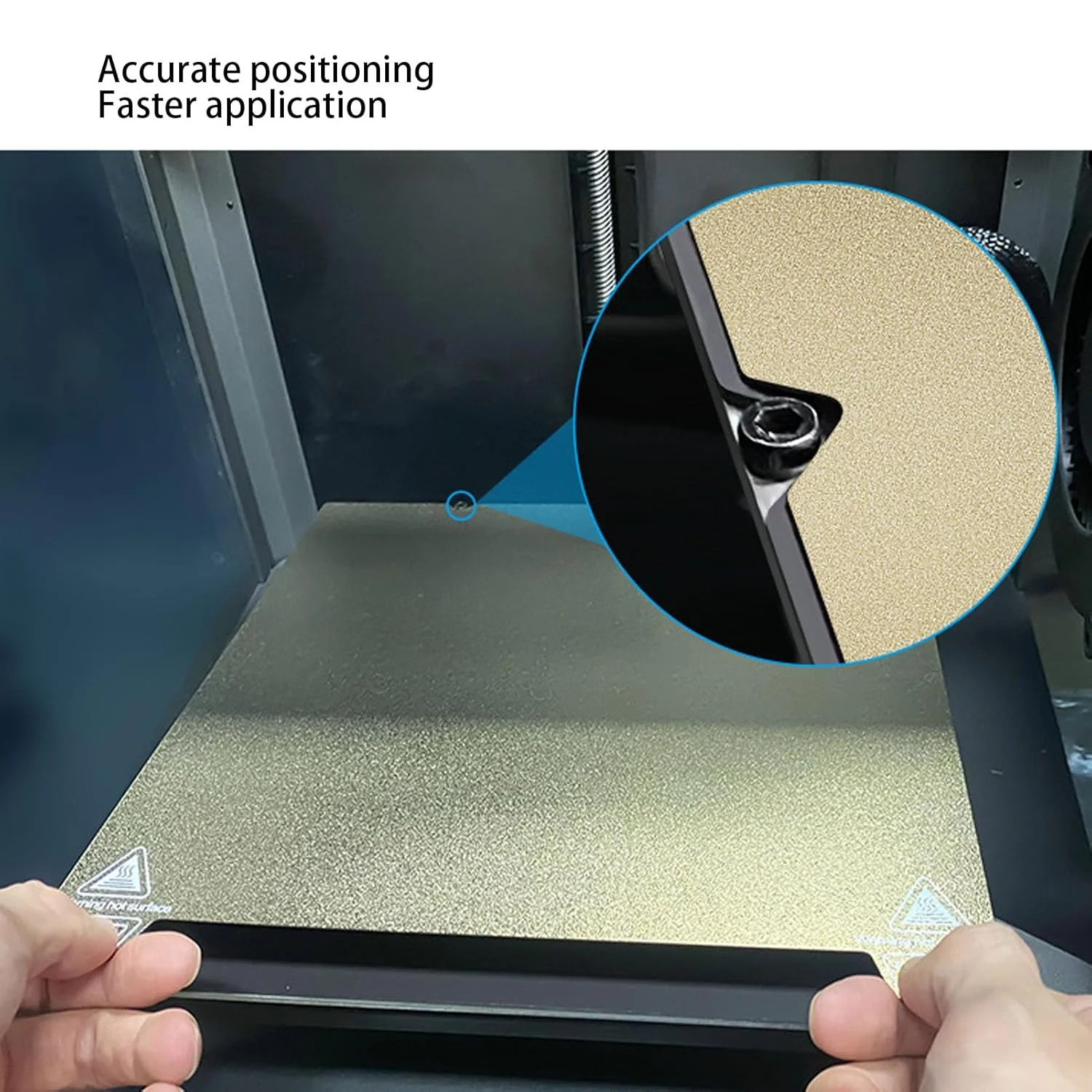 صفحه دو طرفه PEI پلتفرم پرینتر سه بعدی Respicefinem 310 X 315mm، چسبندگی قوی، ایده آل برای پرینتر سه بعدی K1 Maximum، امکان چاپ PLA TPU PETG، جدا سازی آسان و قوی