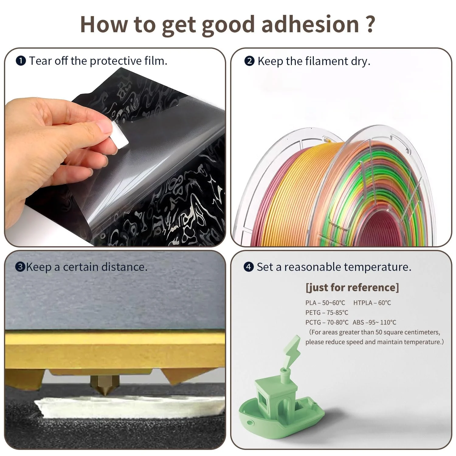 صفحه ساخت پرینتر سه بعدی Prusa XL، ورق فولادی فنری PEF PED صاف - صفحه چاپ دو طرفه 365x365 میلی متر، سطح بستر حرارتی قابل جابجایی انعطاف پذیر برای لوازم جانبی چاپگر سه بعدی فیلامنت PLA PETG