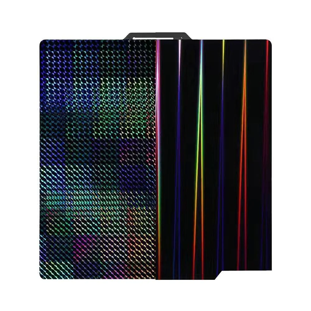 صفحه ساخت دو طرفه، صفحه ساخت پلتفرم پرینتر سه بعدی، صفحه ساخت انعطاف پذیر، فولاد فنری، برای پلتفرم پرینترهای سه بعدی انعطاف پذیر، پلتفرم قابل جابجایی 257 x 257 میلی متر (1)