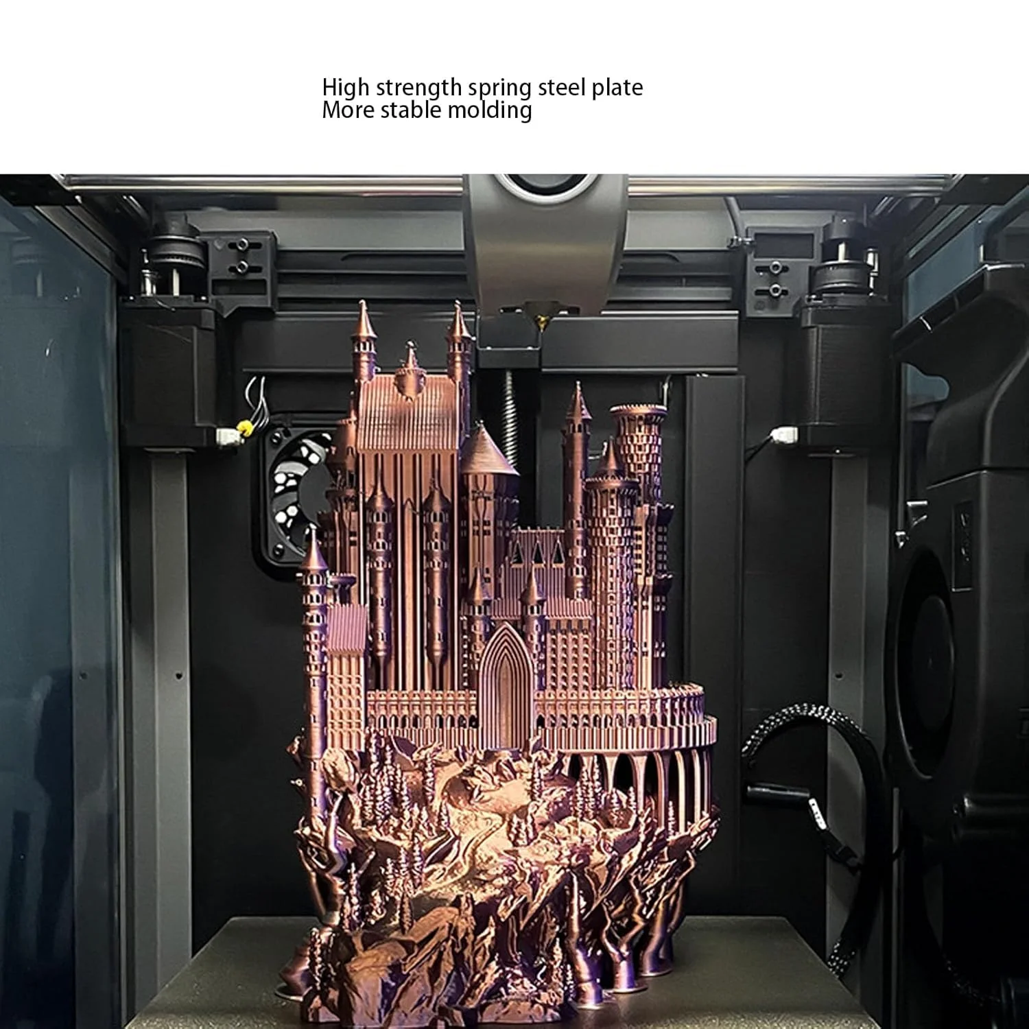 صفحه ساخت پرینتر سه بعدی با ورق PEI دو طرفه، 310 در 315 میلی متر، چسبندگی قوی، سازگار با پرینتر سه بعدی K1 Maximum.