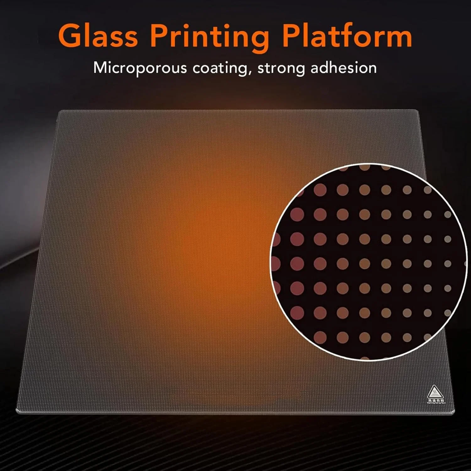 صفحه شیشه ای تخت چاپگر سه بعدی، صفحه شیشه ای حرارت دیده چاپگر سه بعدی 350x350x4 میلی متر برای PLA TPU ABS PC PP
