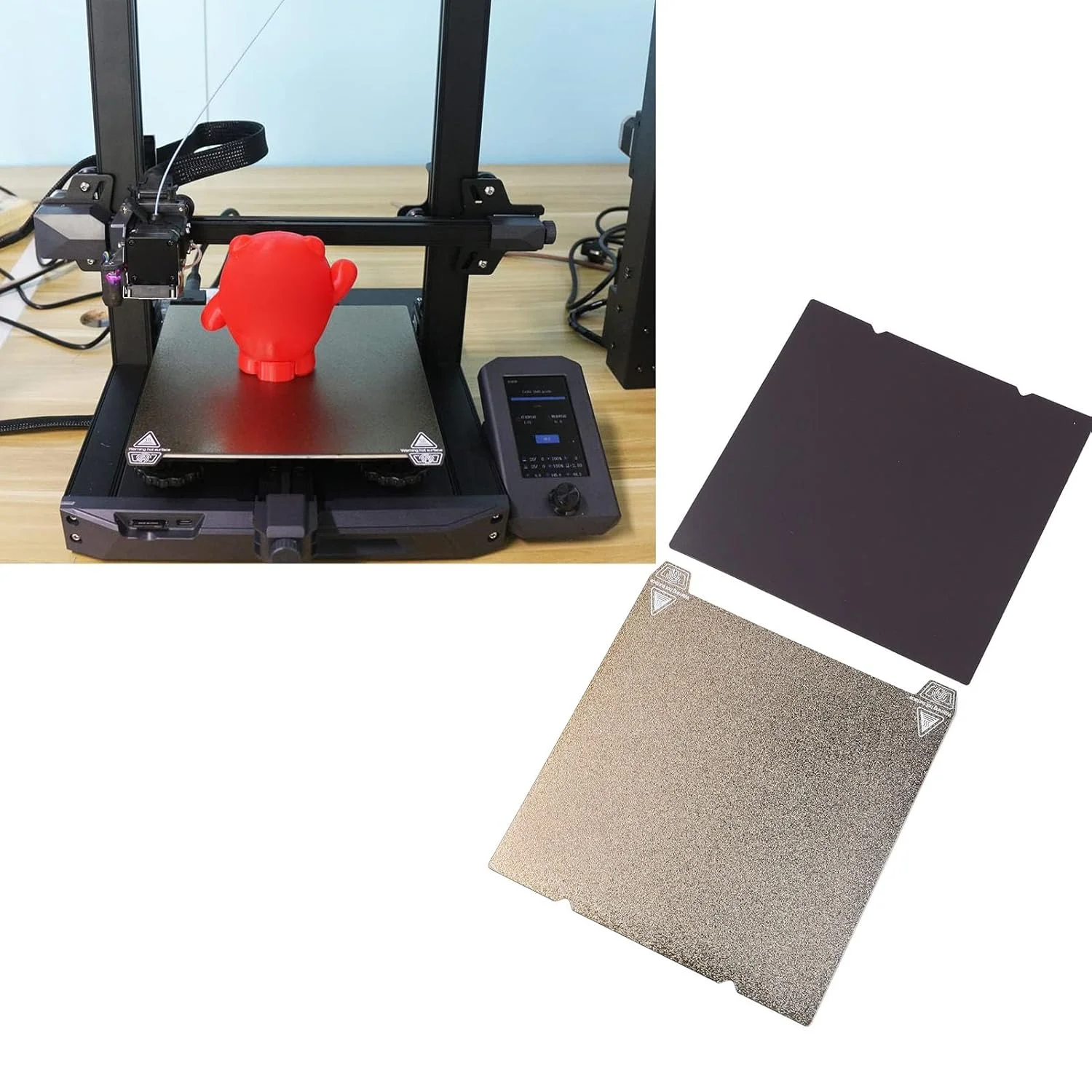 صفحه ساخت پرینتر سه بعدی، کیت صفحه گرم شونده آلومینیومی پرینتر سه بعدی 235x235 میلی متر، صفحه گرم شونده 24 ولت 280 وات مناسب برای K1 و K1c