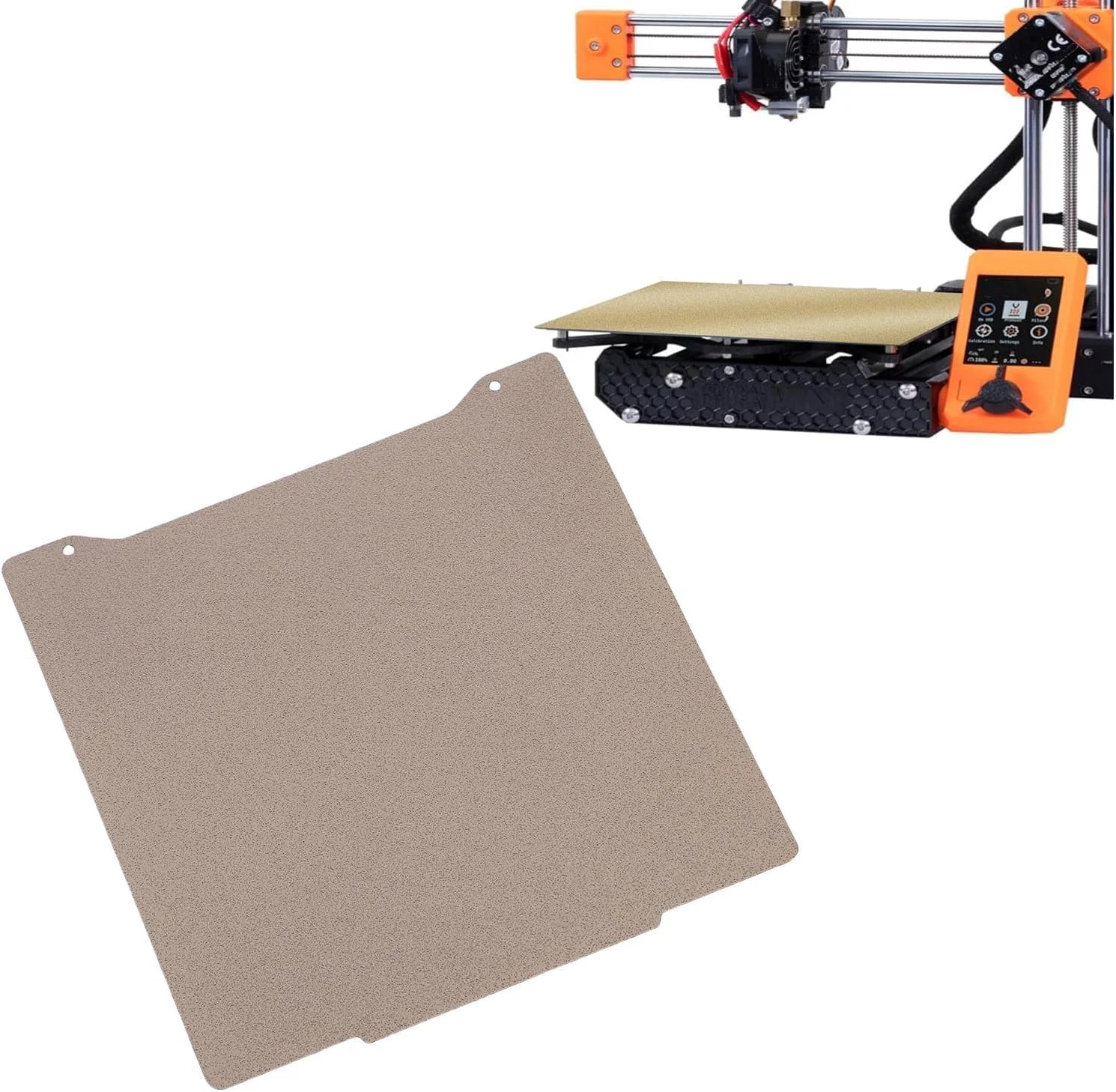 صفحه ساخت PEI پرینتر سه بعدی، 190x190 میلی متر، بافت مات دو طرفه، صفحه ساخت فنری انعطاف پذیر برای مینی