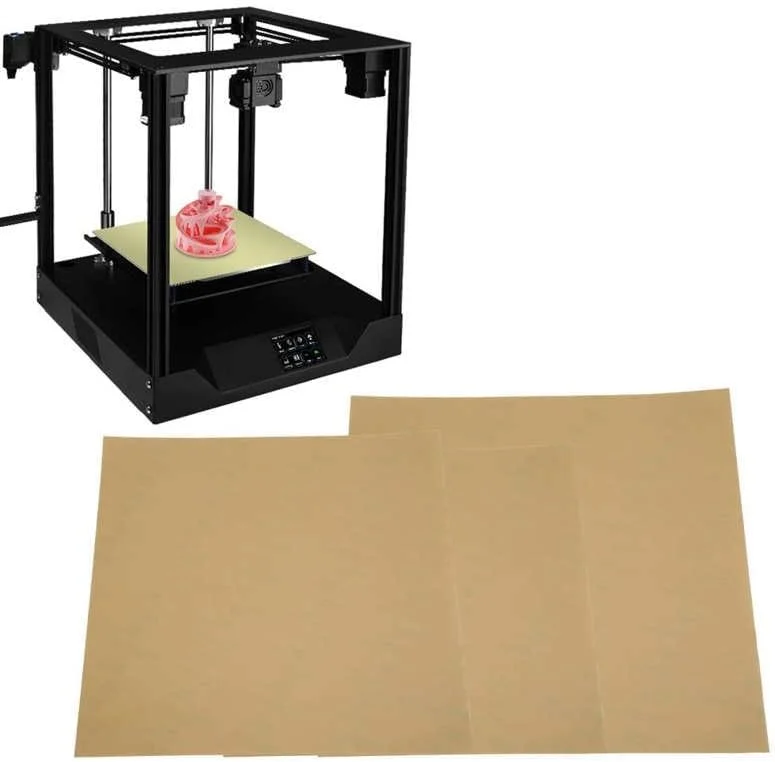 صفحات ساخت پلی پروپیلن فیلم پلی اترایمید PEI پنبه ای در 3 سایز برای پلتفرم چاپگر سه بعدی، جدا سازی آسان، چسبندگی خوب (رنگ: 220X220mm)