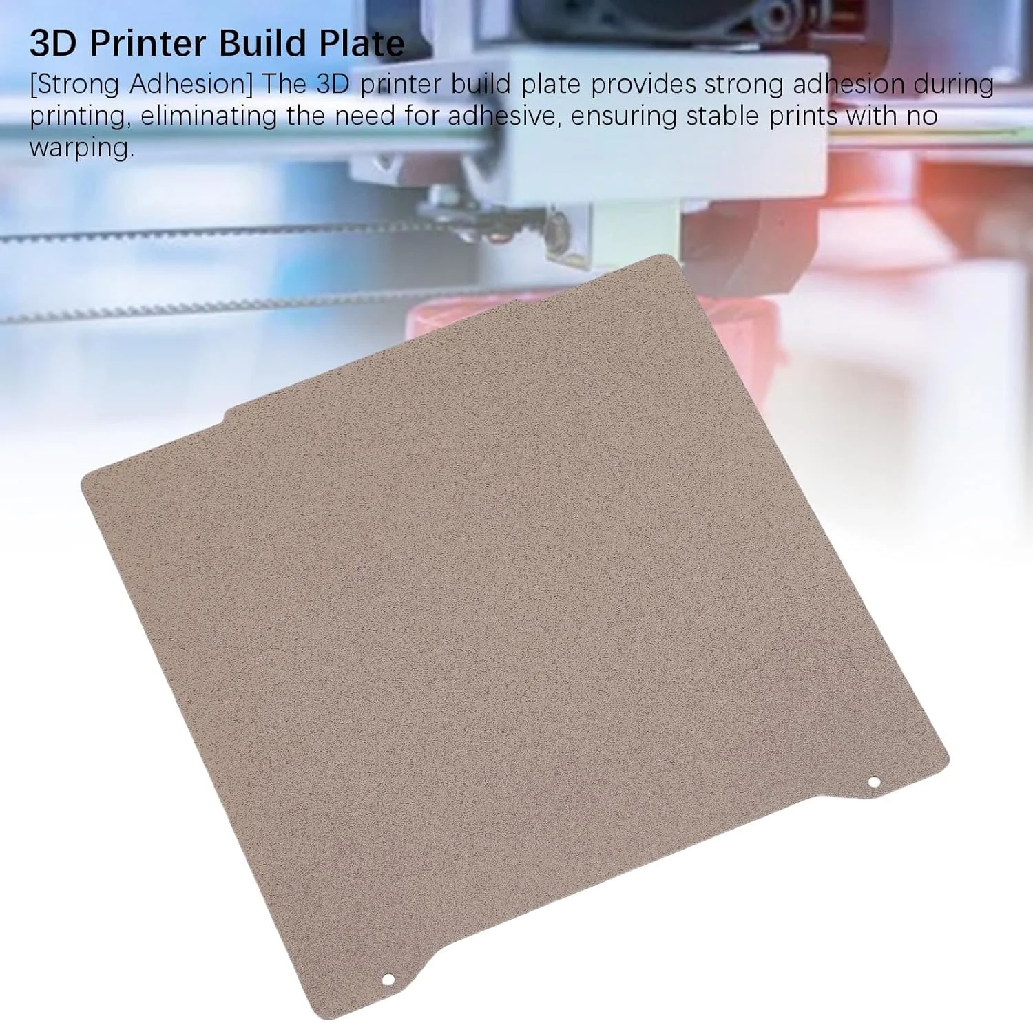 صفحه ساخت PEI پرینتر سه بعدی، 190x190 میلی متر، بافت مات دو طرفه، صفحه ساخت فنری انعطاف پذیر برای مینی