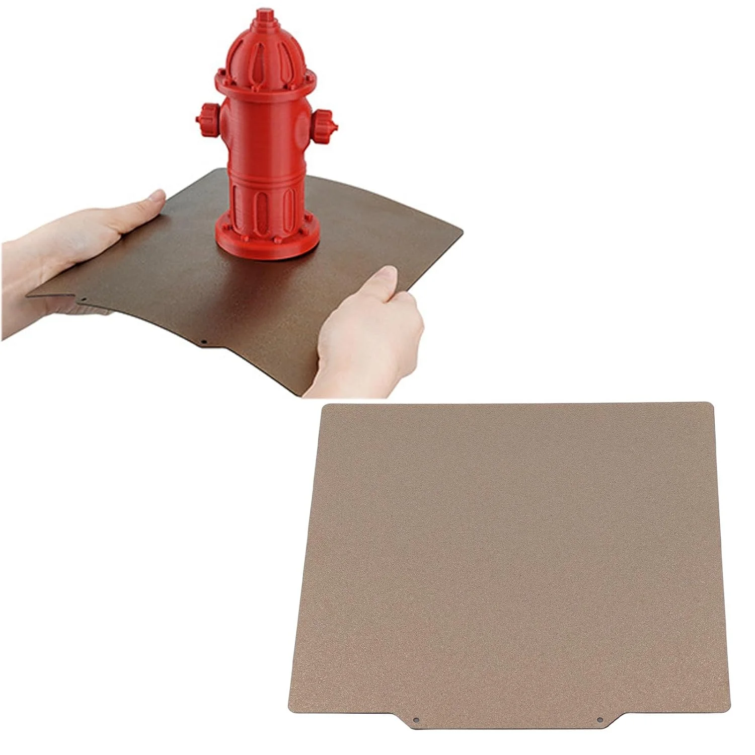 صفحه ساخت پرینتر سه بعدی 220x220 میلی‌متر دو طرفه PEY PEI فولاد فنری، پشتیبانی از فیلامنت‌های PLA PU PETG PC ABS TPU سازگار با Ender 5 S1 و K1