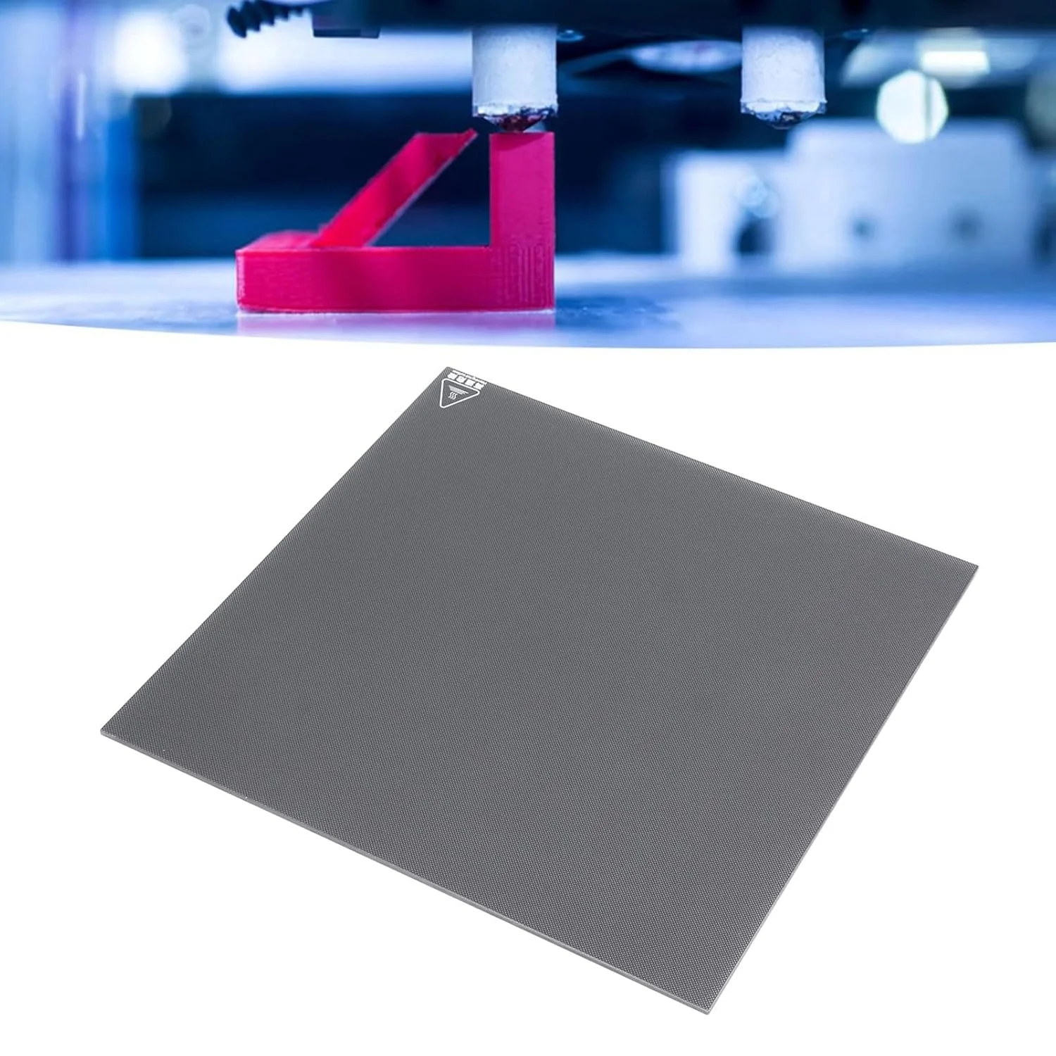 صفحه ساخت پرینتر شیشه ای حرارت دیده با چسبندگی قوی 350x350x4 میلی متر، صفحه چاپ لوازم جانبی پرینتر سه بعدی برای ارتقاء صفحه شیشه ای برای مدل ورون