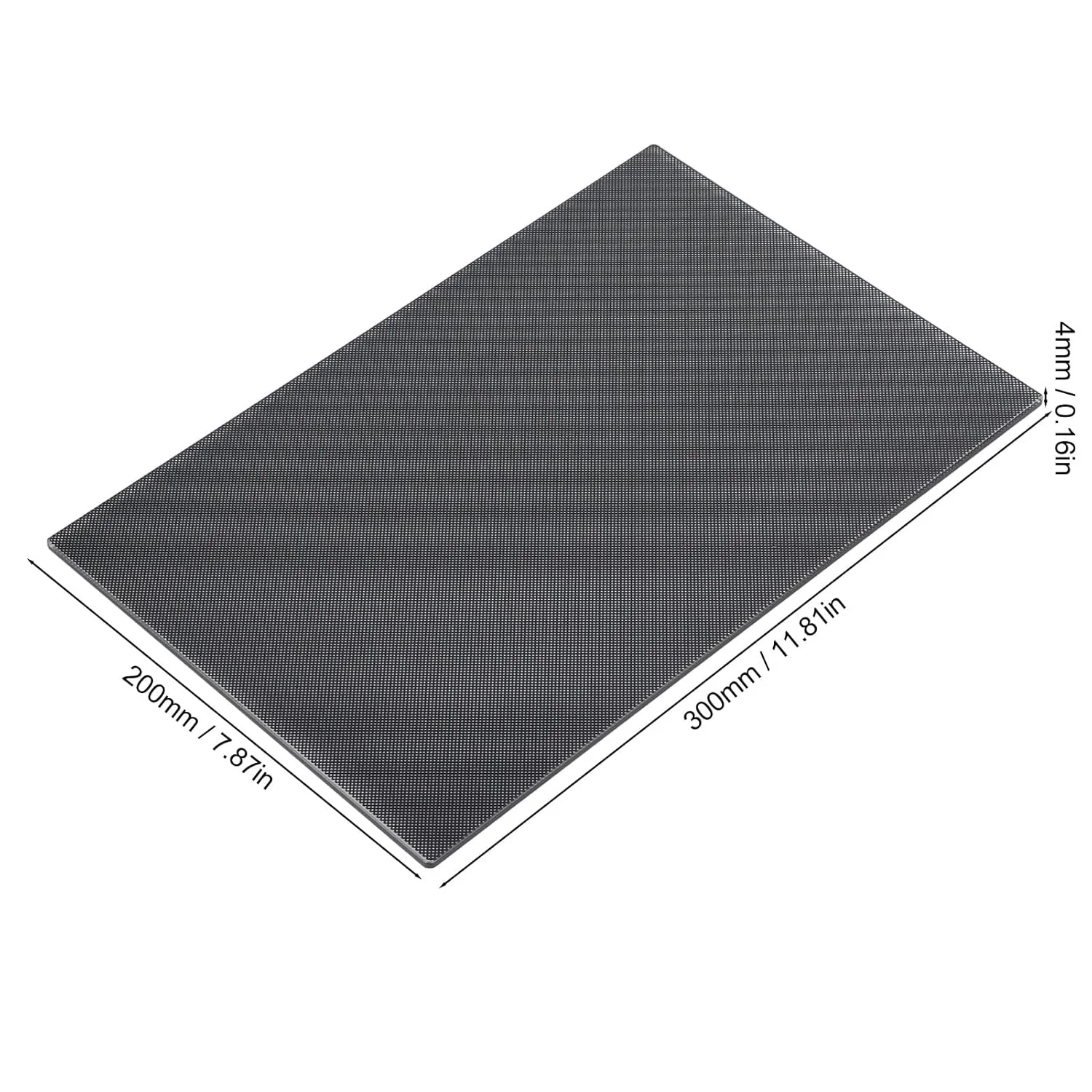 صفحه شیشه ای مشبک 220x300x4 میلی متر، صفحه ساخت پرینتر سه بعدی، بستر شیشه ای حرارت دیده، صفحه شیشه ای جایگزین برای پرینتر سه بعدی