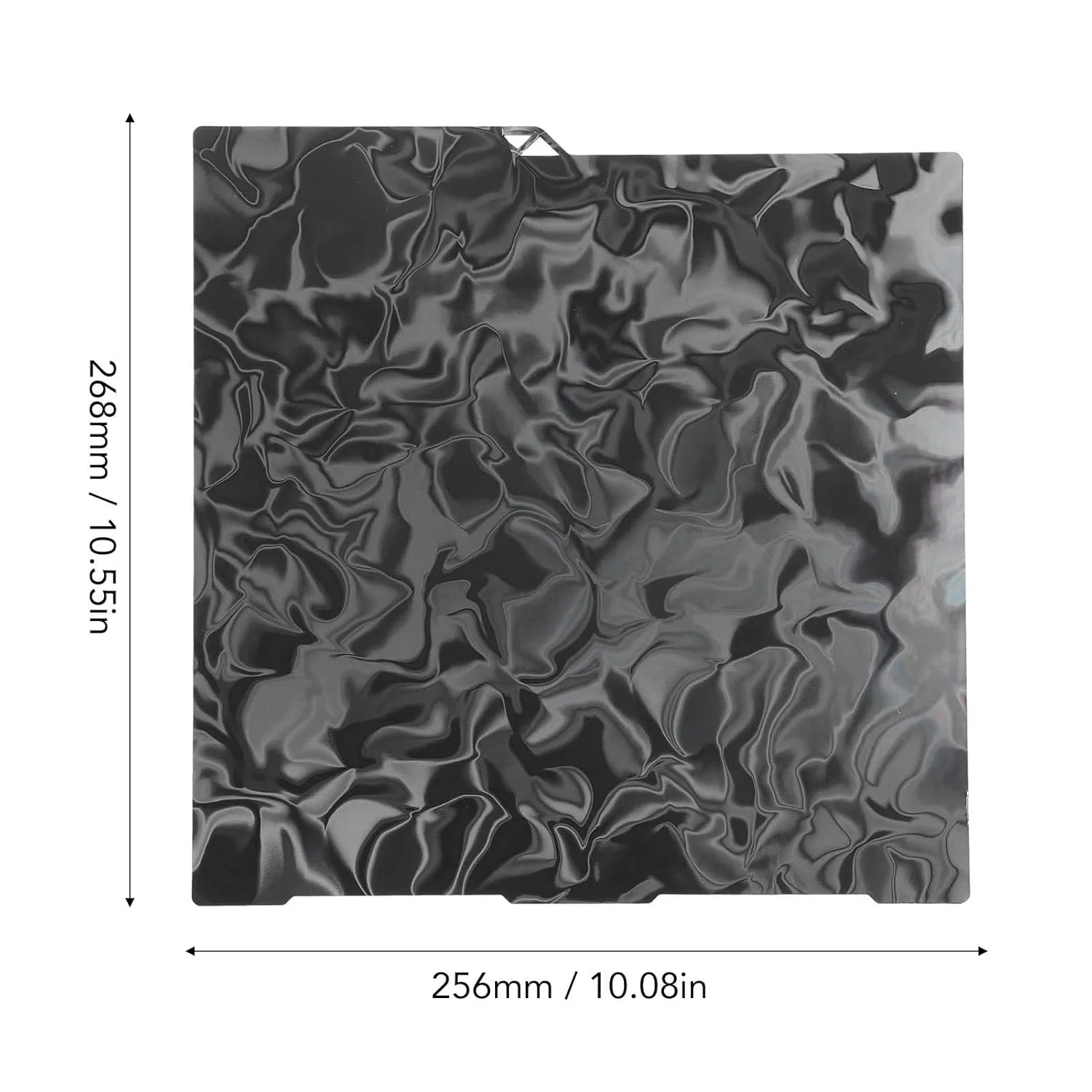 صفحه ساخت دو طرفه با الگوی موج ابریشمی برای بستر چاپگر سه بعدی انعطاف پذیر مناسب برای Kobra 3، صفحه ساخت PEH صاف 256x268 میلی متر