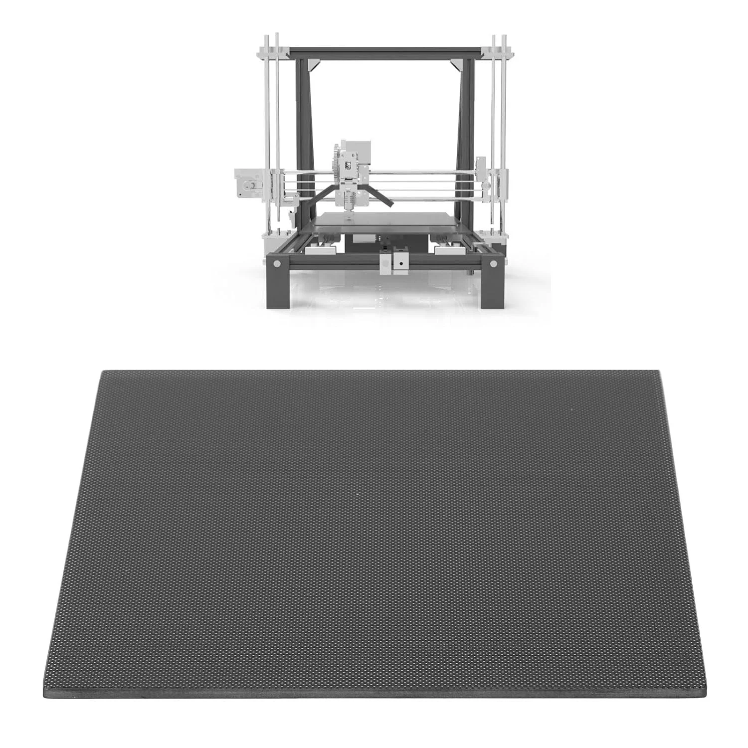 صفحه ساخت شیشه ای پرینتر سه بعدی با پوشش میکرو متخلخل، صفحه ساخت شیشه حرارت دیده 184x184x4 میلی متر مناسب برای PLA PETG TPU ABS نایلون، مناسب برای Mini، V1