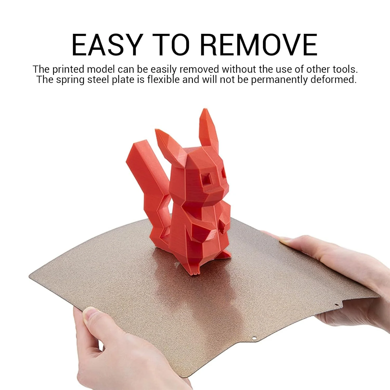 صفحه ساخت پرینتر سه بعدی MP2MINGPIN با ابعاد 470mm*470mm به همراه ورق PEI با بافت دو طرفه، فنر فولادی انعطاف پذیر و پشتی مغناطیسی، پلتفرم چاپ سه بعدی برای Cr 10 Maximum,Cr10 Max