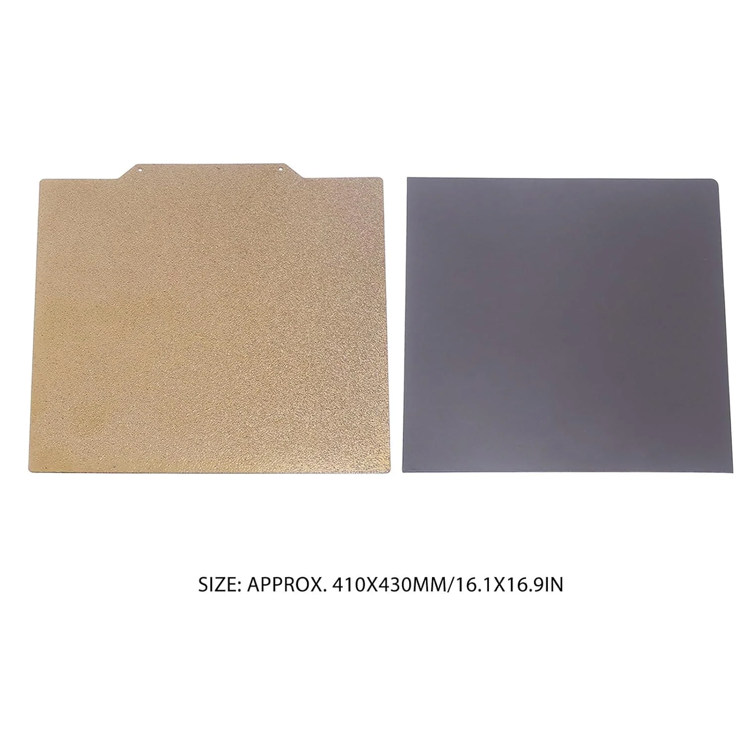 صفحه ساخت مغناطیسی فولادی PEI برای PLA ABS ASA PETG ورق تخته فنری کیت 410X430mm صفحه فولادی فنری PEI دو طرفه و کیت ورق مغناطیسی نرم برای پلتفرم های چاپگر سه بعدی