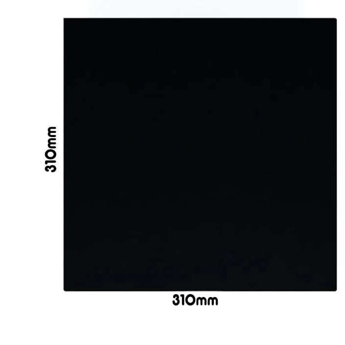 صفحه ساخت پرینتر سه بعدی Luminate 3D (310x310x2) G10 Garolite, FR4 مواد با دمای بالا، رهاسازی سریع، سطح صاف PETG ABS PLA TPU PEEK PEKK ULTEM CF VAAPR