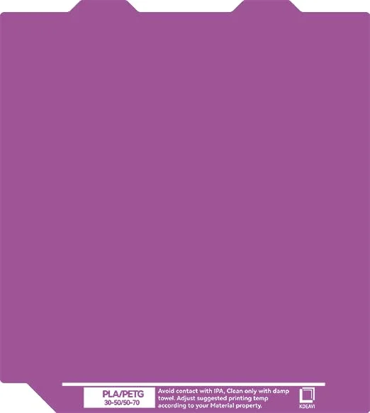 صفحه ساخت پرینتر سه بعدی 184x184 میلی‌متری سازگار با آهنربای دو طرفه Bambu-Lab A1 Mini، ورق فولادی فنری با بافت، بدون نیاز به چسب، فناوری پوشش ثبت شده PLU