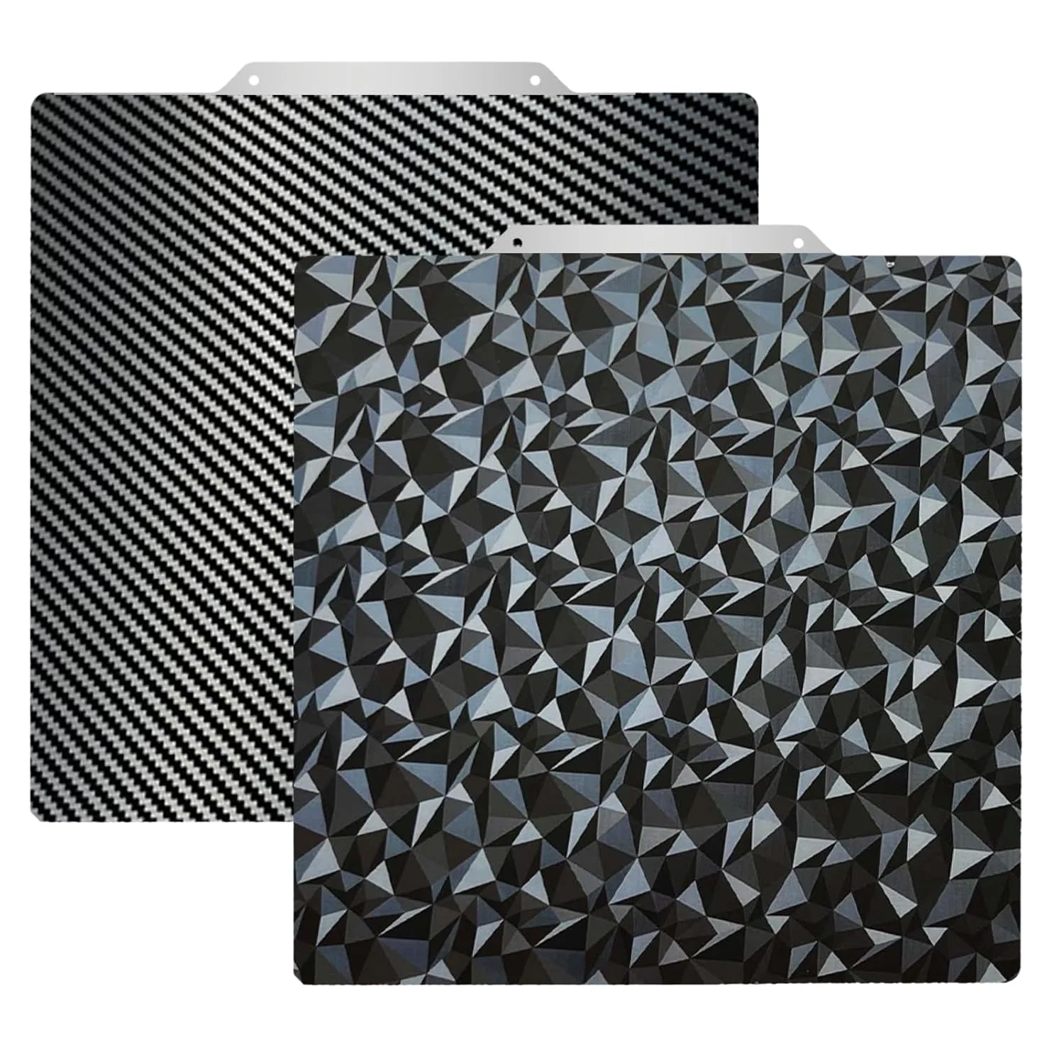 صفحه ساخت 235x235 میلی‌متری برای پرینتر سه بعدی AD5X/AD5M/AD5M pro/Ender 3/3 Pro/Ender 3 S1/Ender 3 V2 Neo/Ender 3 Neo، صفحه فولادی فنری الماس PEO+ فیبر کربن PET