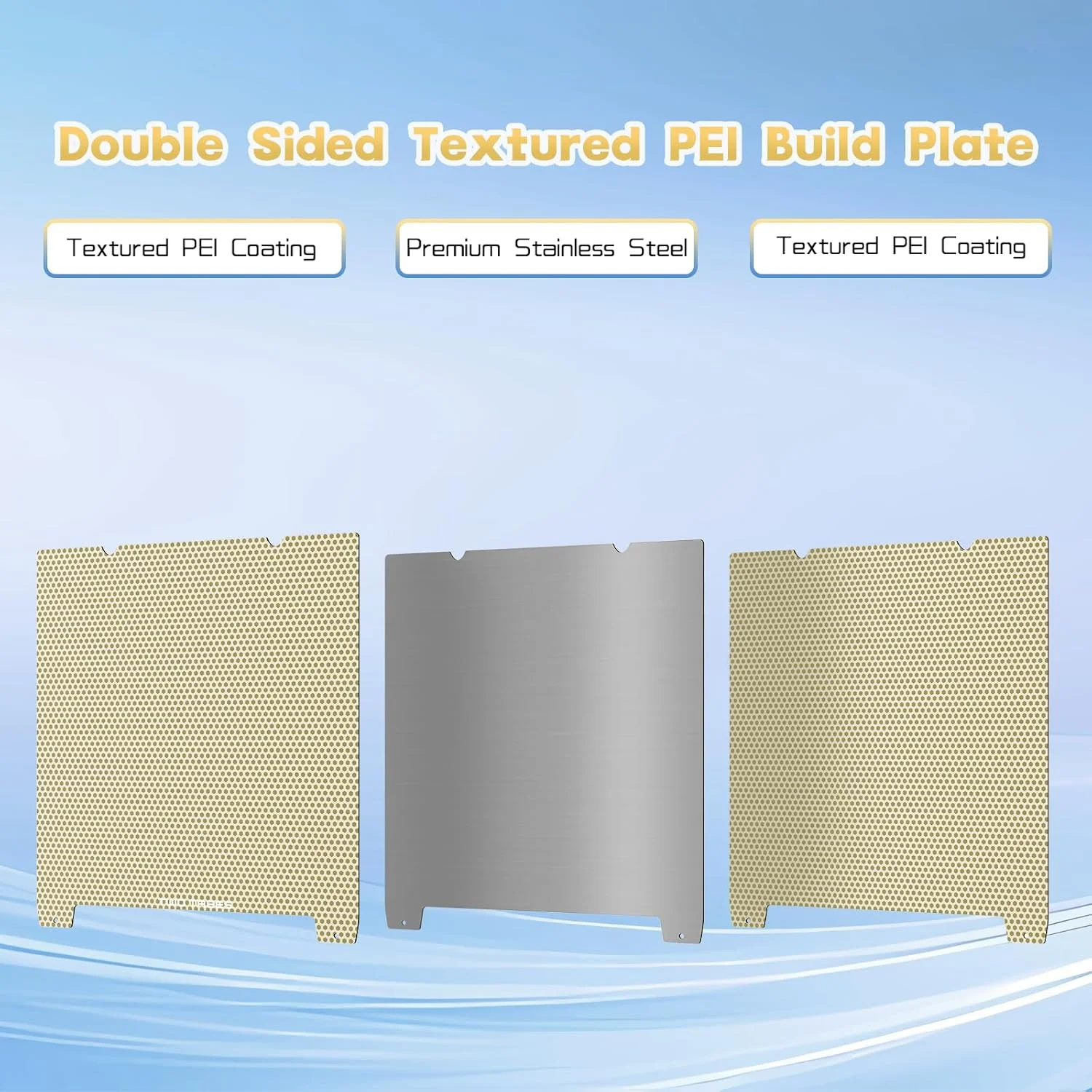 صفحه ساخت پرینتر سه بعدی 220x220 میلی متر، صفحه PEI با بافت دو طرفه، پلتفرم لانه زنبوری شکل، تخت داغ پرینتر سه بعدی انعطاف پذیر و قابل جابجایی