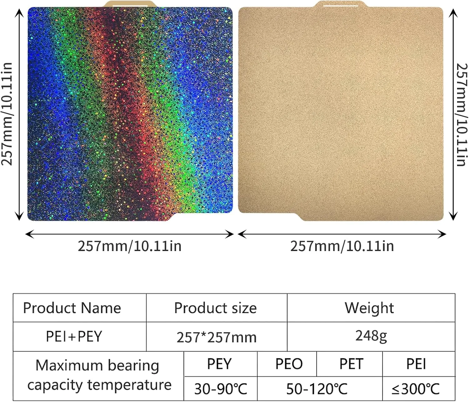 صفحه ساخت چند رنگی 257x257 میلی متری و کیت ارتقاء لامپ برای پرینتر سه بعدی P1P P1S