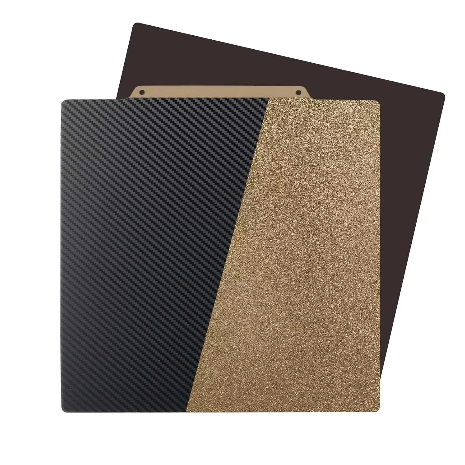 صفحه ساخت مغناطیسی IdeaFormer فیبر کربنی صاف PET+PEI با بافت 300x300mm، بستر چاپ انعطاف پذیر PET+PEI برای LulzBot TAZ Workhorse,TAZ 3/4/5/6