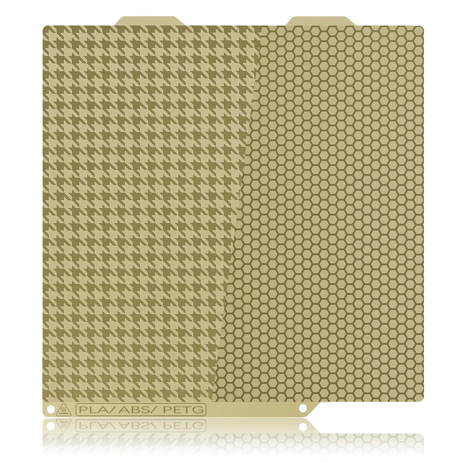 صفحه ساخت PEI طرح Houndstooth & Honeycomb برای پرینتر سه بعدی Bambu Lab A1 Mini، صفحه فولادی فنری PEI با بافت دو طرفه و انعطاف پذیر، ابعاد 184x184 میلی متر