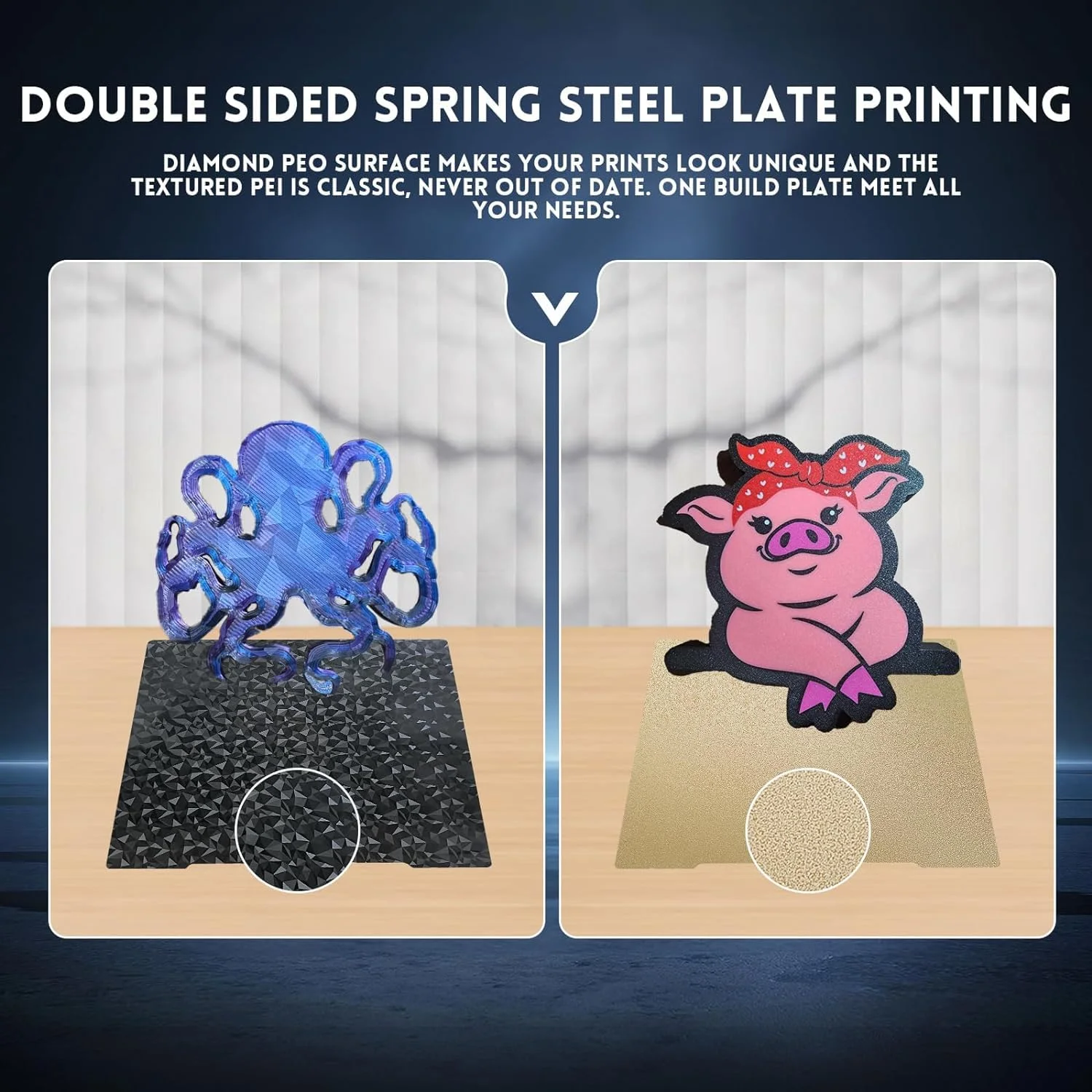 صفحه ساخت MK3 MK3S MK4 برای پروسا، صفحه فولادی فنری انعطاف پذیر PEO PEI 241x253.8 میلی متر برای تخت پرینتر سه بعدی پروسا I3 MK2 MK2.5S MK52 MK3S+