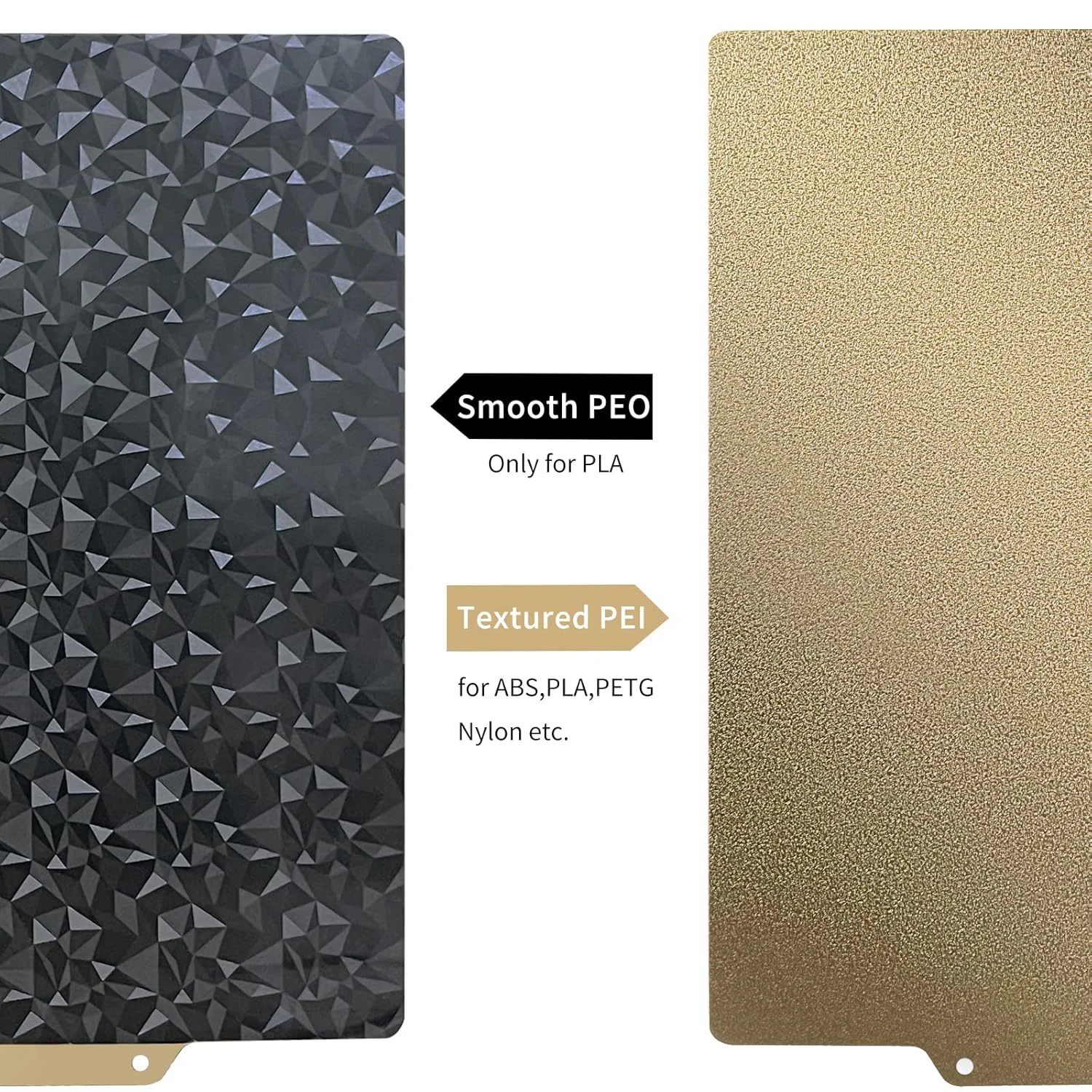صفحه ساخت چاپ با بافت PEO+PEI انعطاف پذیر 310x310 میلی متر، صفحه تخت فولادی فنری صاف PEO+PEI برای CR-10، آرتillery SW-X1/X2، Anet A8 Plus برای پلتفرم پرینترهای سه بعدی QiDi Plus 4