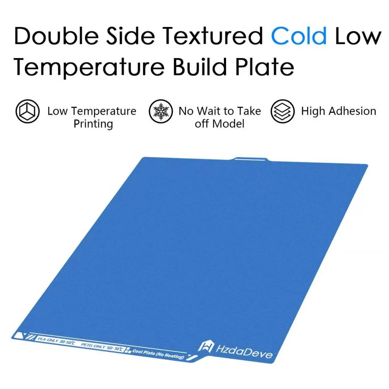 صفحه خنک کننده ارتقا یافته برای Centauri Carbon/Centauri صفحه ساخت سرد با دمای پایین 260x271 میلی متر، صفحه تخت دو طرفه با بافت PEI برای پرینتر سه بعدی Elegoo (بدون گرمایش/بدون چسب)