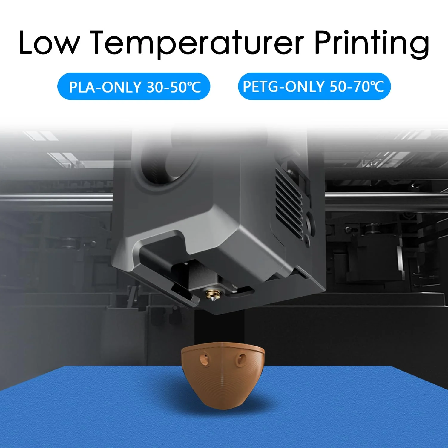 صفحه خنک کننده ارتقا یافته برای Centauri Carbon/Centauri صفحه ساخت سرد با دمای پایین 260x271 میلی متر، صفحه تخت دو طرفه با بافت PEI برای پرینتر سه بعدی Elegoo (بدون گرمایش/بدون چسب)