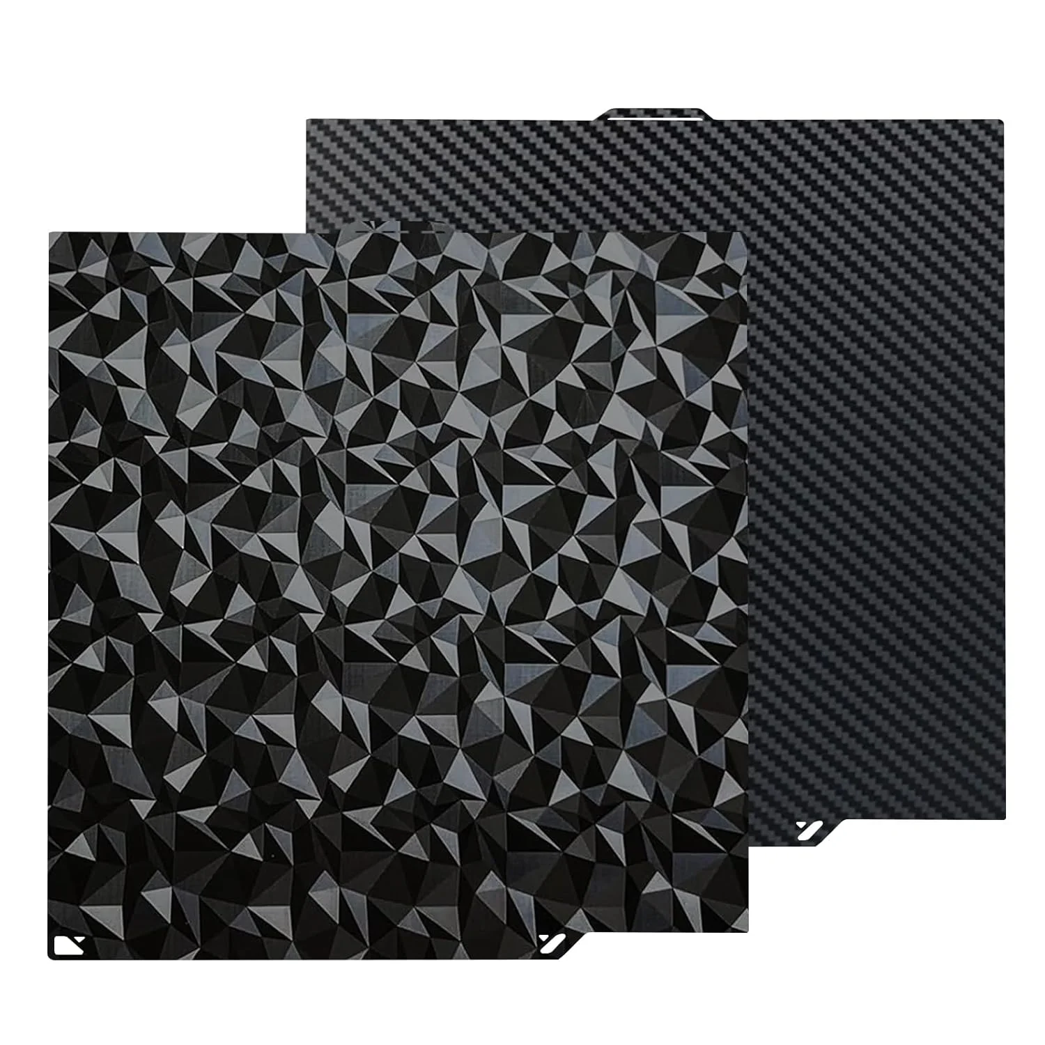 صفحه ساخت دو طرفه PEO PET ابعاد 260x271 میلی‌متر مناسب پرینتر سه بعدی Elegoo Centauri Carbon/Centauri، بستر چاپ گرم شونده، پلتفرم انعطاف پذیر با سطح صاف الماسه + فیبر کربن