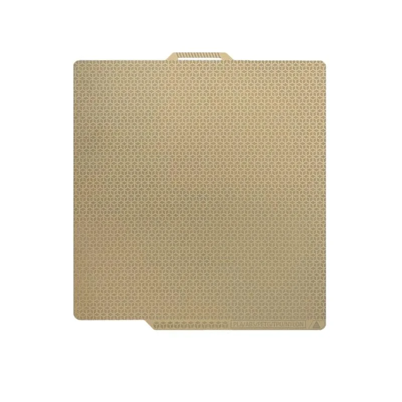 صفحه ساخت لانه زنبوری PEI ابعاد 257x257 میلی‌متر برای پرینتر سه بعدی Bambu Lab X1C/X1/X1E/P1P/P1S/A1، فناوری ارتقا یافته اچینگ، الگوی لانه زنبوری + مربعی، پلتفرم صفحه فولادی فنری انعطاف پذیر دو طرفه 0.5 میلی‌متری.