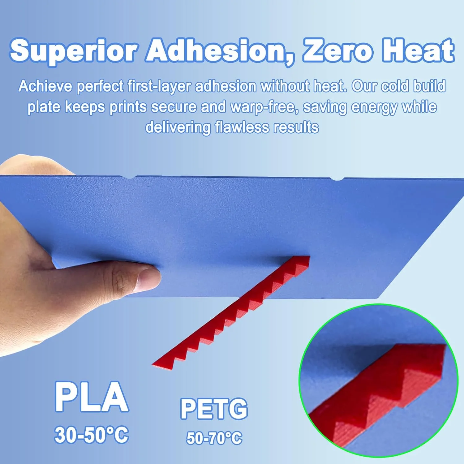 صفحه ساخت سرد 264x276 میلی‌متری برای پرینتر سه بعدی Anycubic Kobra S1 Combo، ورق فولادی فنری بافت‌دار دو طرفه، جدا کردن آسان چاپ با دمای پایین