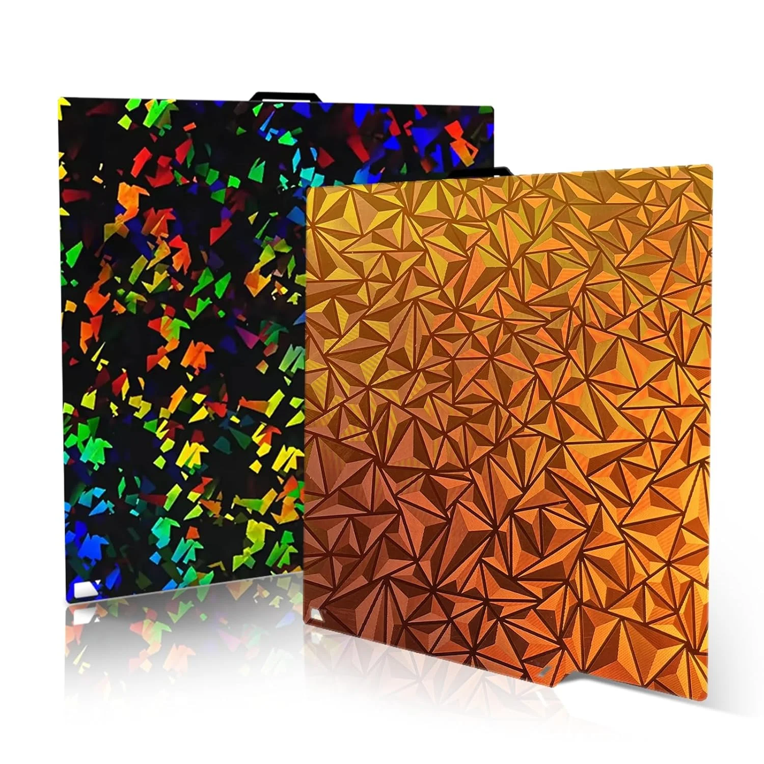 صفحه ساخت هولوگرافیک PEI برای Elegoo Centauri Carbon، ابعاد 260X271 میلی‌متر، دو طرفه، صفحه صاف PLA، پلتفرم بستر حرارتی برای لوازم جانبی سه بعدی Elegoo cc/cc2 (طرح Fragment + Chameleon)