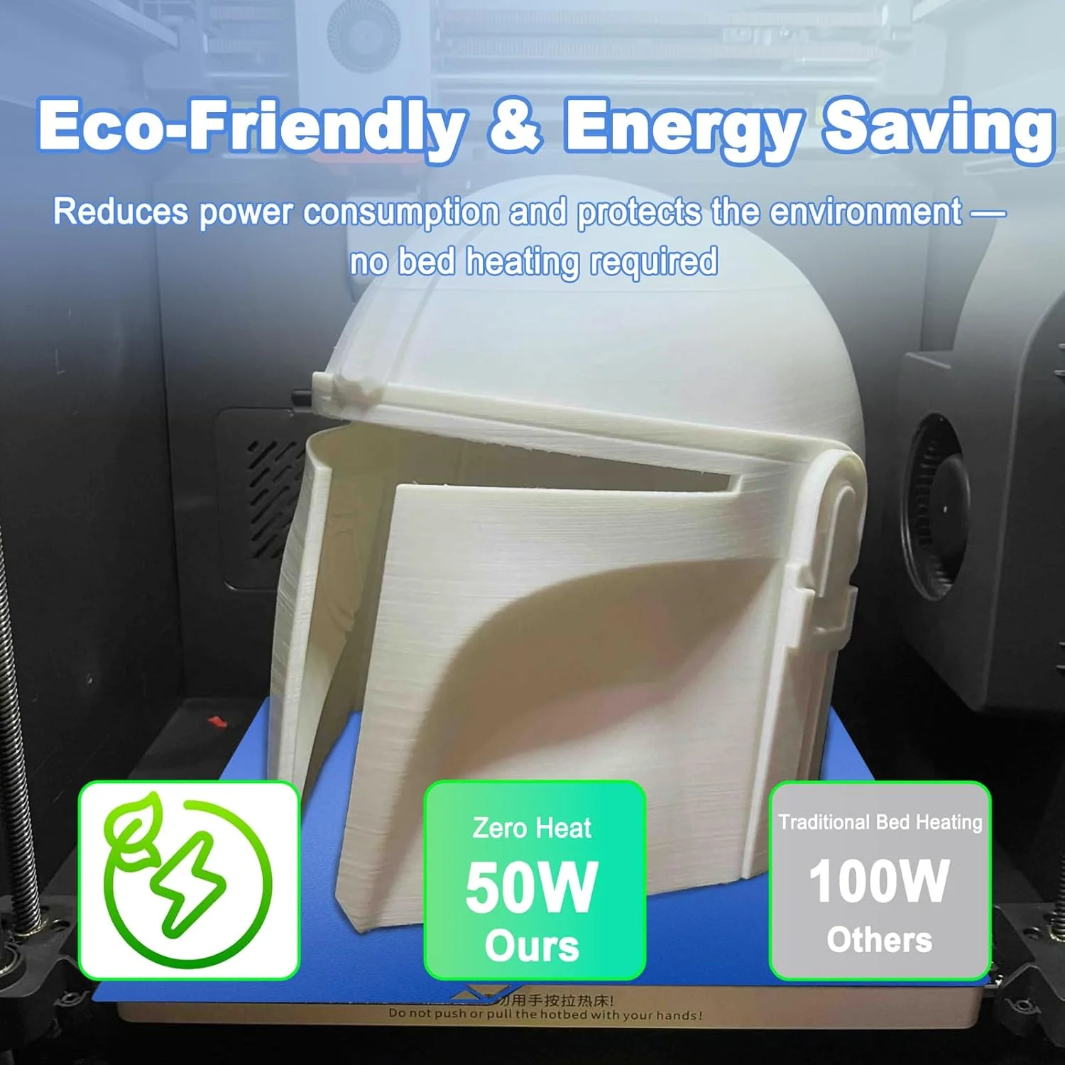 صفحه ساخت سرد 264x276 میلی‌متری برای پرینتر سه بعدی Anycubic Kobra S1 Combo، ورق فولادی فنری بافت‌دار دو طرفه، جدا کردن آسان چاپ با دمای پایین