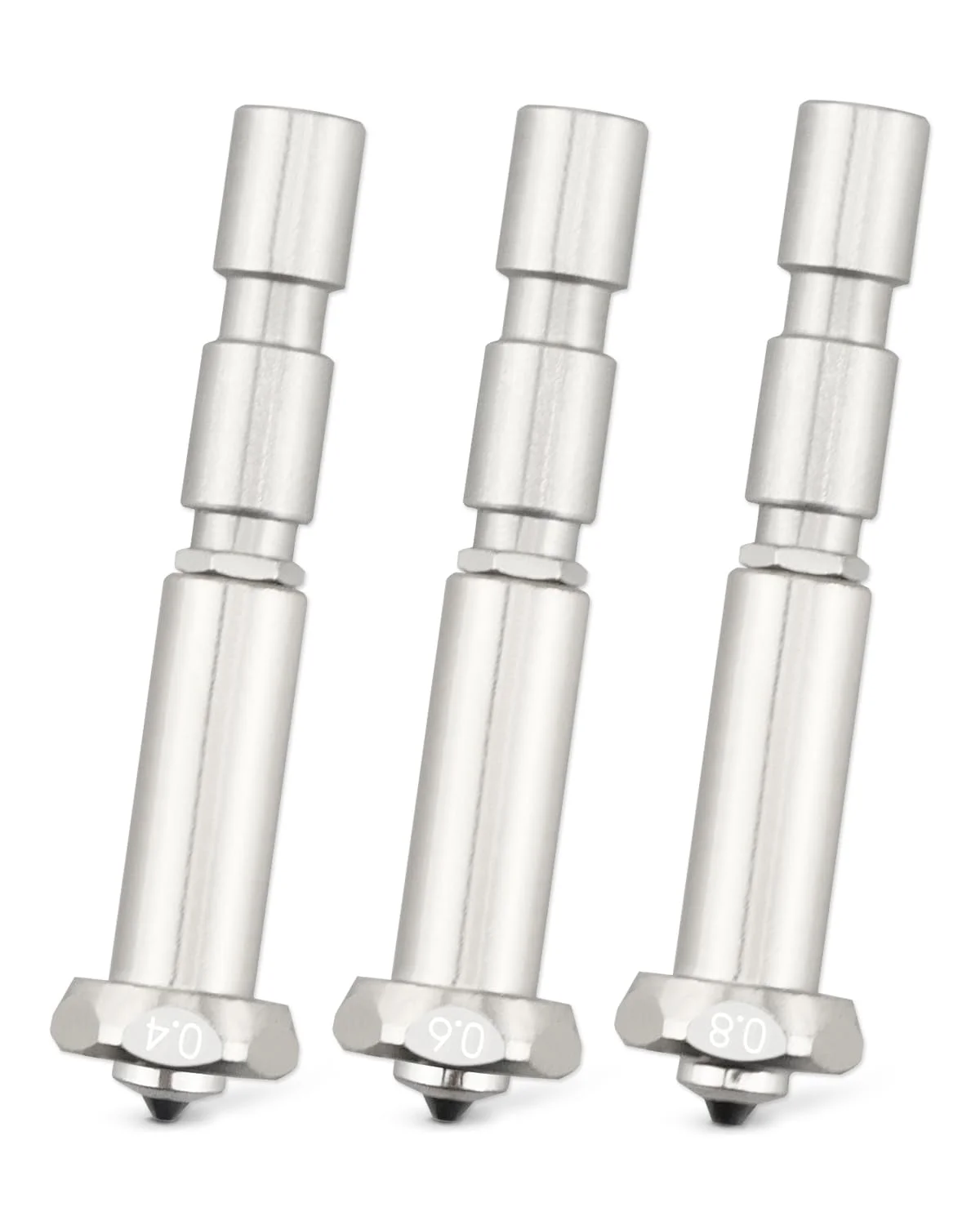 نازل های تعویض سریع فولاد سخت شده 0.4MM 0.6MM 0.8MM مناسب برای اکسترودر پرینتر سه بعدی Anycubic Kobra 3 Max Combo