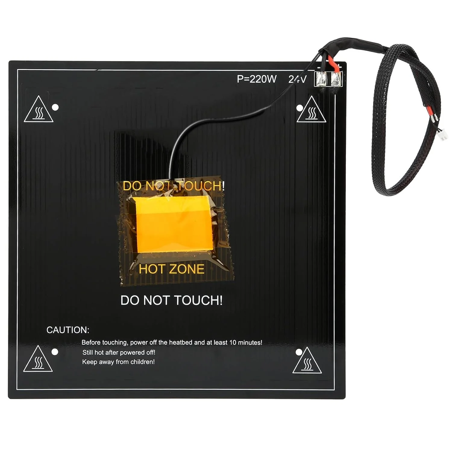 صفحه گرمایش تخت پرینتر سه بعدی BrandX Ender 3، لوازم جانبی صنعتی برای تجربه چاپ پایدار و بادوام، 235x235x3 میلی متر