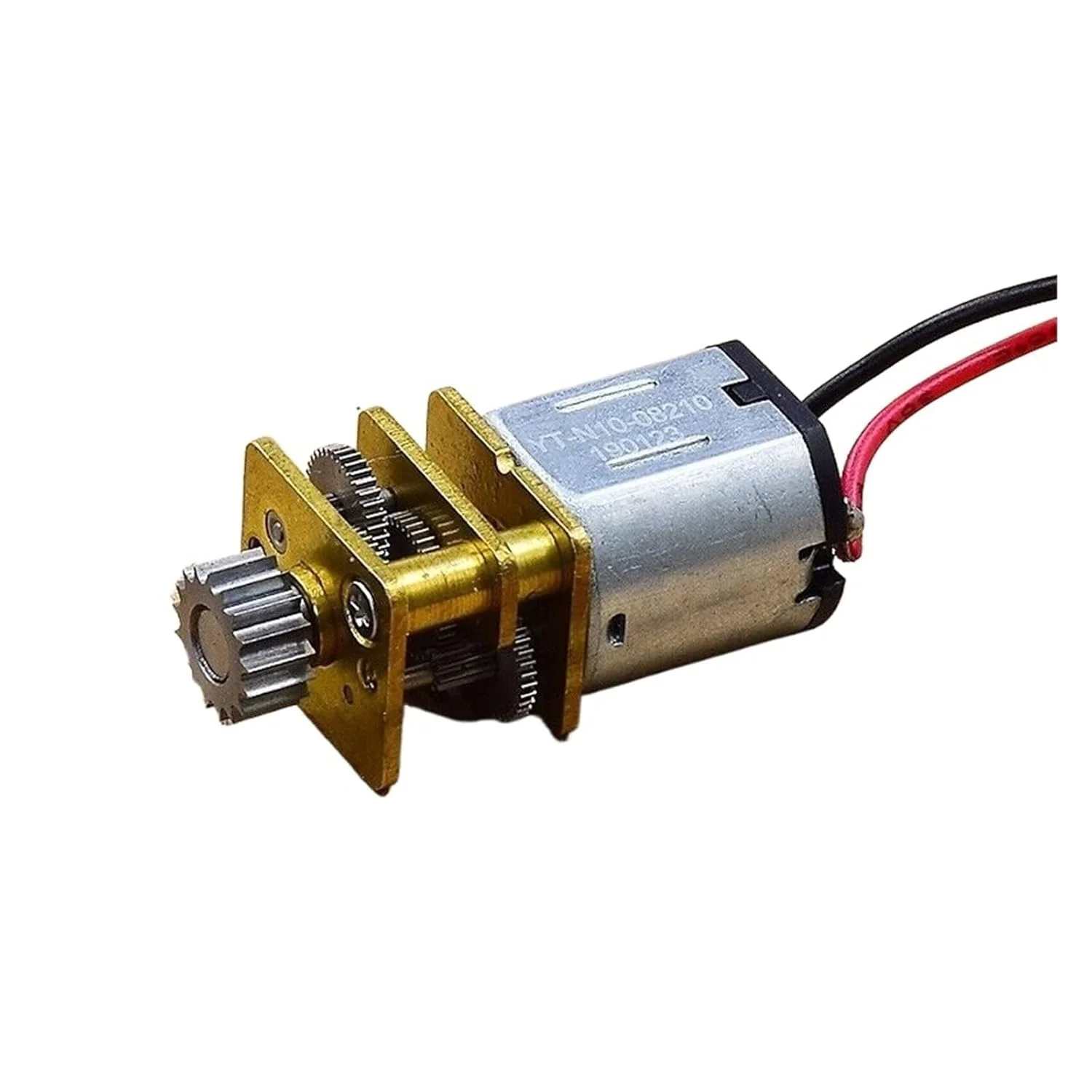 گیربکس فلزی کامل N10 با دنده 10mm*12mm، استارتر الکترونیکی DC 3V-6V 3.7V 5V سرعت پایین، دنده 17 دندانه ای، استارتر الکترونیکی برای قلم چاپ سه بعدی ربات ZCKHNQOP