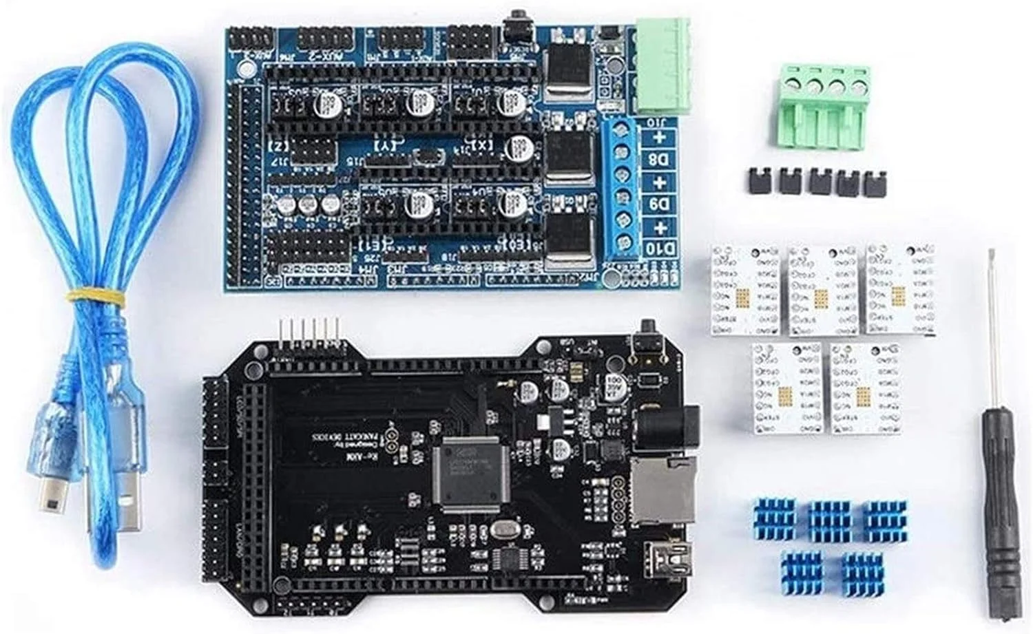 برد اصلی کنترلر 32 بیتی RE-ARM ارتقا یافته مدل V1.2 به همراه کیت برد Ramps 1.5 برای برد درایور پرینتر سه بعدی Ramps 1.4 1.5 1.6