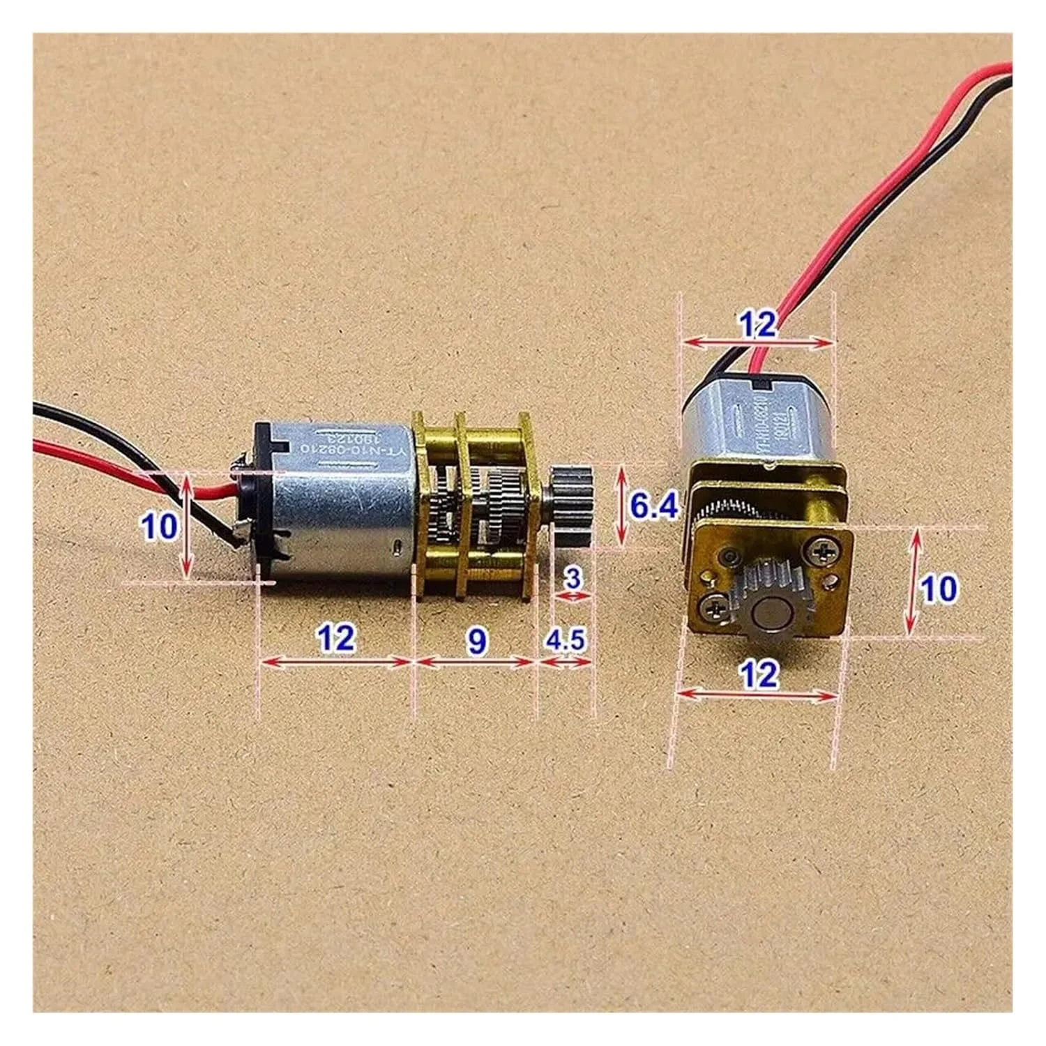 گیربکس فلزی کامل N10 با دنده 10mm*12mm، استارتر الکترونیکی DC 3V-6V 3.7V 5V سرعت پایین، دنده 17 دندانه ای، استارتر الکترونیکی برای قلم چاپ سه بعدی ربات ZCKHNQOP گیربکس فلزی کامل N10 با دنده 10mm*12mm، استارتر الکترونیکی DC 3V-6V 3.7V 5V سرعت پایین، دنده 17 دندانه ای، استارتر الکترونیکی برای قلم چاپ سه بعدی ربات ZCKHNQOP