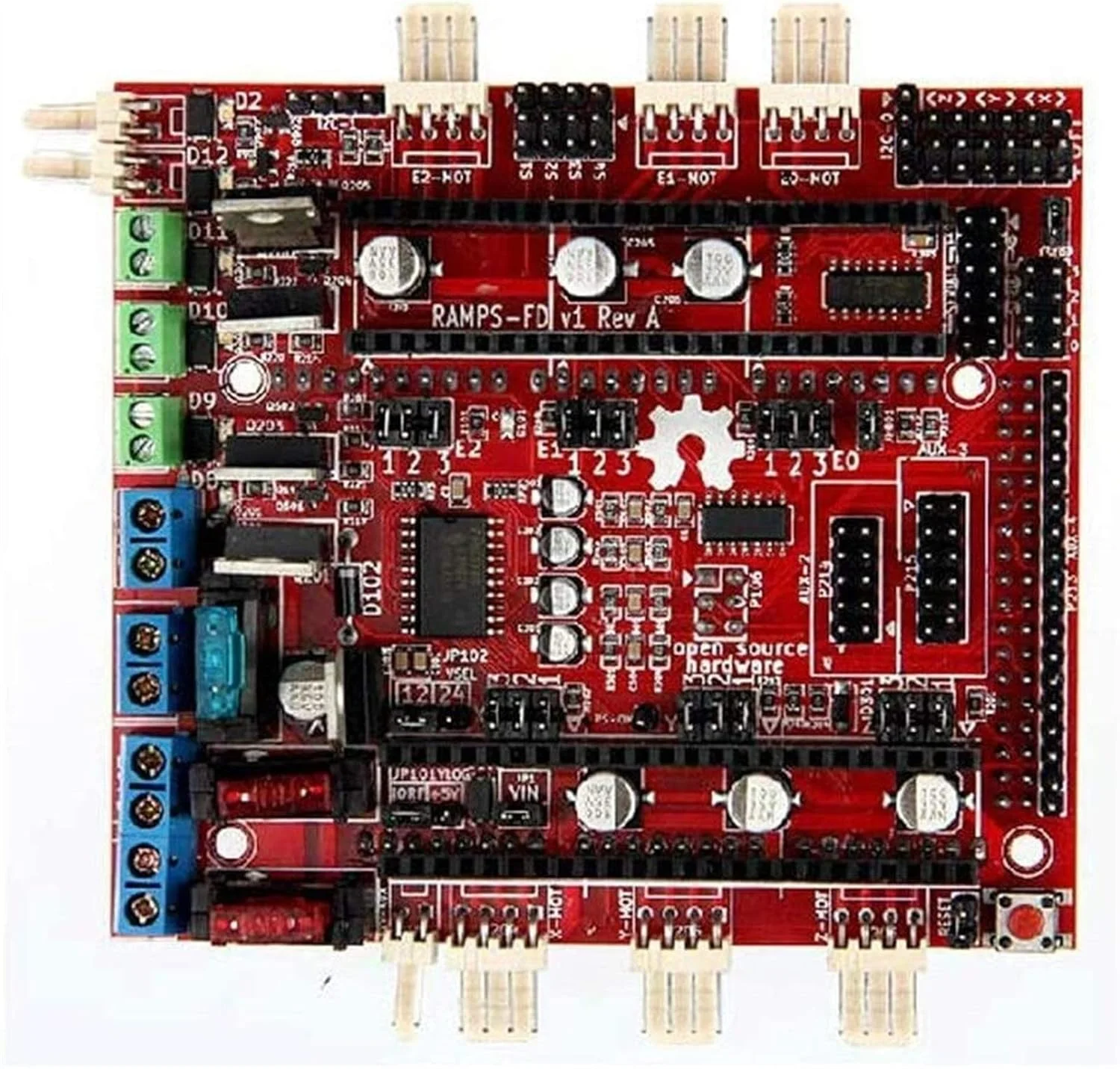 برد Ramps1.4 نسخه بهبود یافته Reprap Ramps-FD برای ماژول های درایور پرینتر سه بعدی