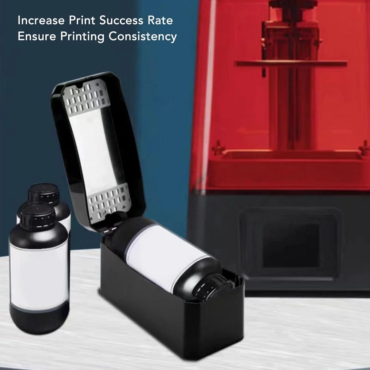 میکسر رزین پرینتر سه بعدی با 3 حالت گرمایش، کنترل لمسی، چرخش دو طرفه برای 250 گرم 500 گرم 1000 گرم HM100، گرمایش فراگیر با نمایشگر کلید LED، تجربه کاربری تعاملی (A)