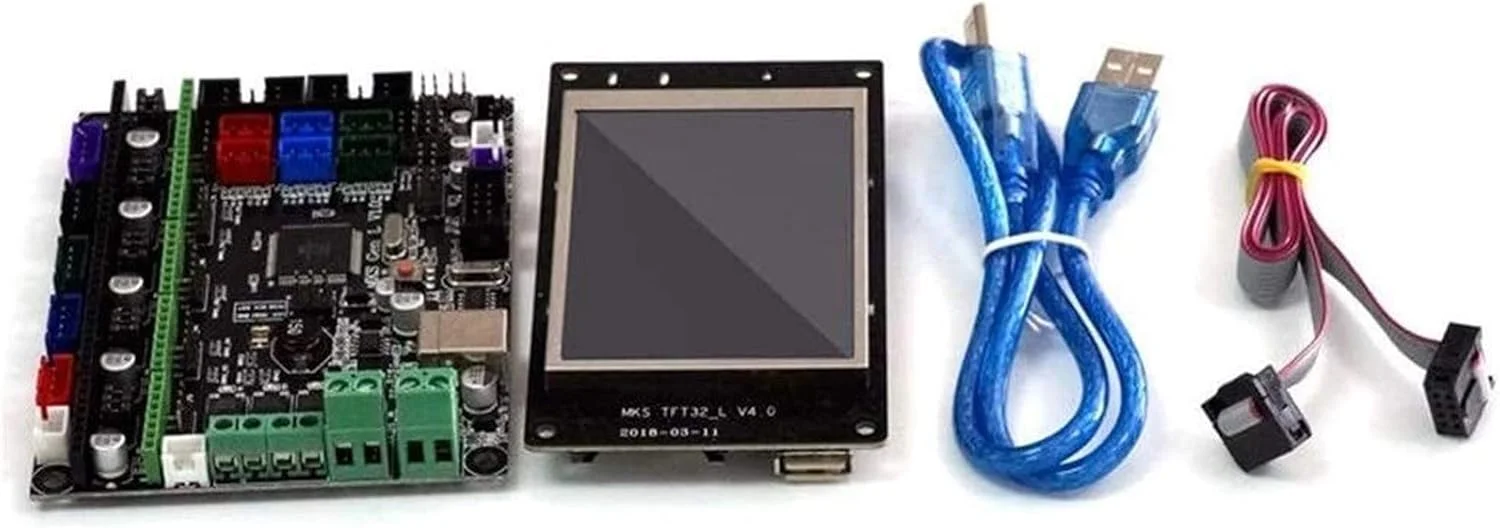 برد اصلی کنترلر یکپارچه MKS-GEN L V1.0 + صفحه نمایش لمسی تمام رنگی 3.2 اینچی MKS-TFT32 با پشتیبانی از ادامه چاپ پس از قطع برق و برنامه BT برای ماژول های درایور پرینتر سه بعدی