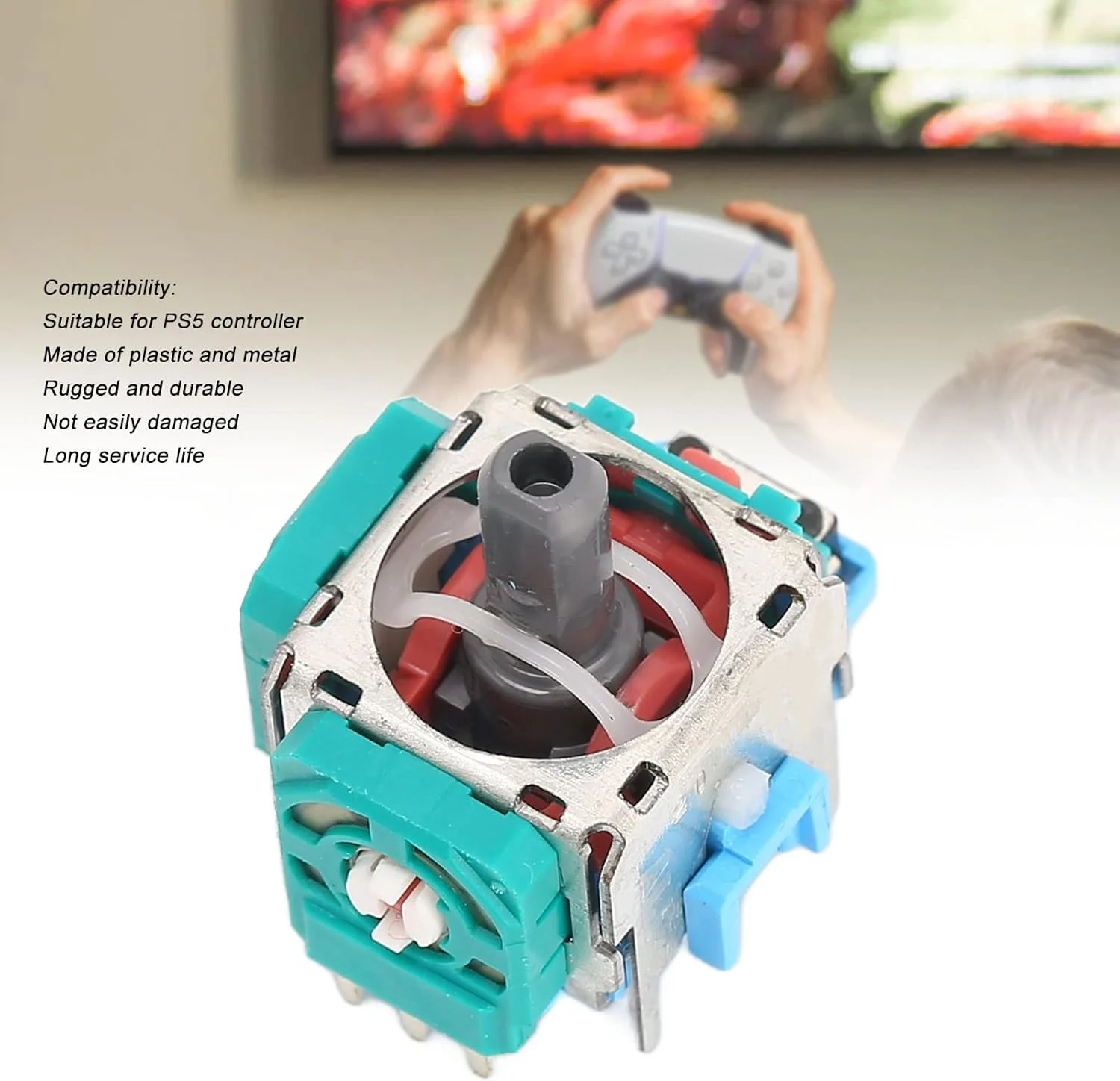 ماژول تعویض جوی استیک کنترلر PS5 - 5 عدد ماژول سنسور راکر سه بعدی برای استیک آنالوگ، کیت تعویض جوی استیک حرفه ای برای قطعات تعمیر کنترلر PS5