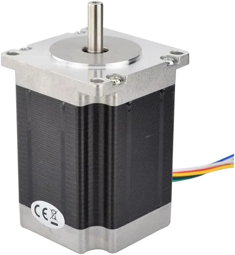 موتور پله‌ای Nema 23 تک قطبی 6 سیمه 1.35 نیوتن‌متر (191.2 اونس در اینچ) 1 آمپر طول 76 میلی‌متر موتور پله‌ای 57 برای پرینتر سه بعدی/دستگاه فرز CNC
